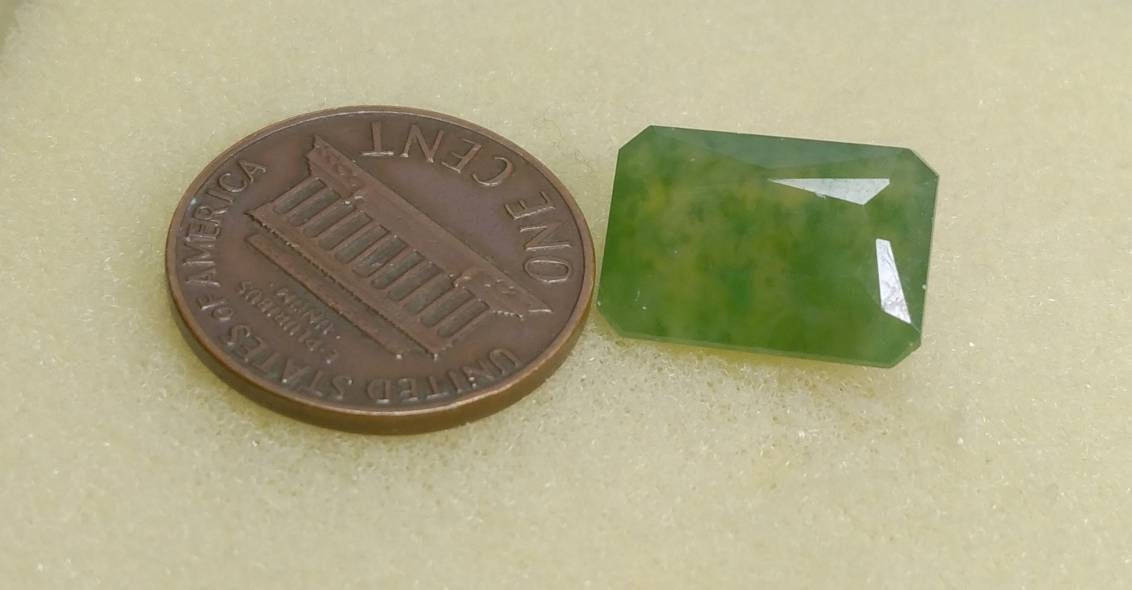 ARSAA GEMS AND MINERALSNatural top quality beautiful 9 carats radiant shape faceted hydrograssular green garnet gem - Premium  from ARSAA GEMS AND MINERALS - Just $18.00! Shop now at ARSAA GEMS AND MINERALS