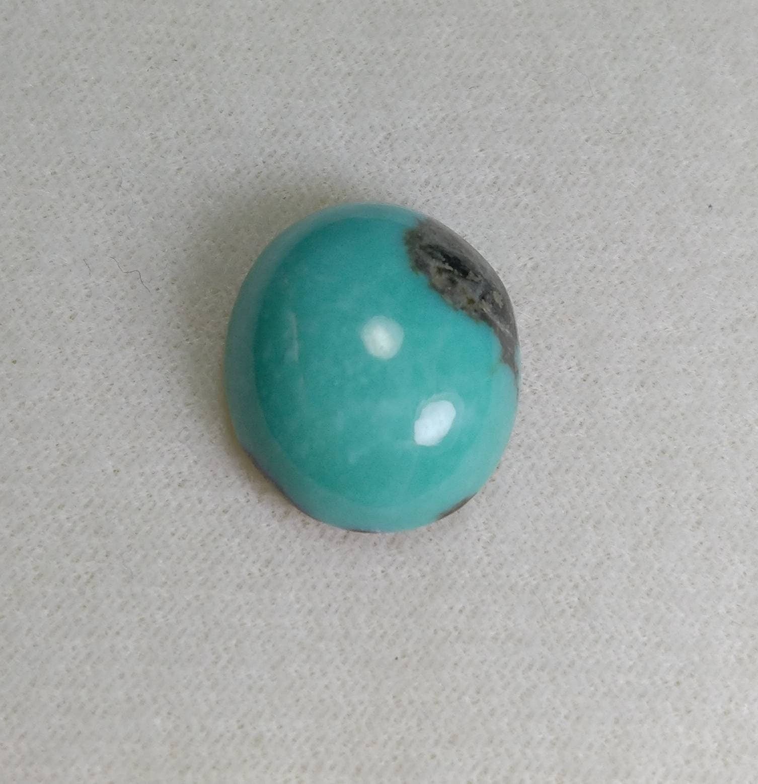 ARSAA GEMS AND MINERALSNatural fine quality beautiful 18.5 carats stabilized kingman turquoise with pyrite cabochon - Premium  from ARSAA GEMS AND MINERALS - Just $30.00! Shop now at ARSAA GEMS AND MINERALS