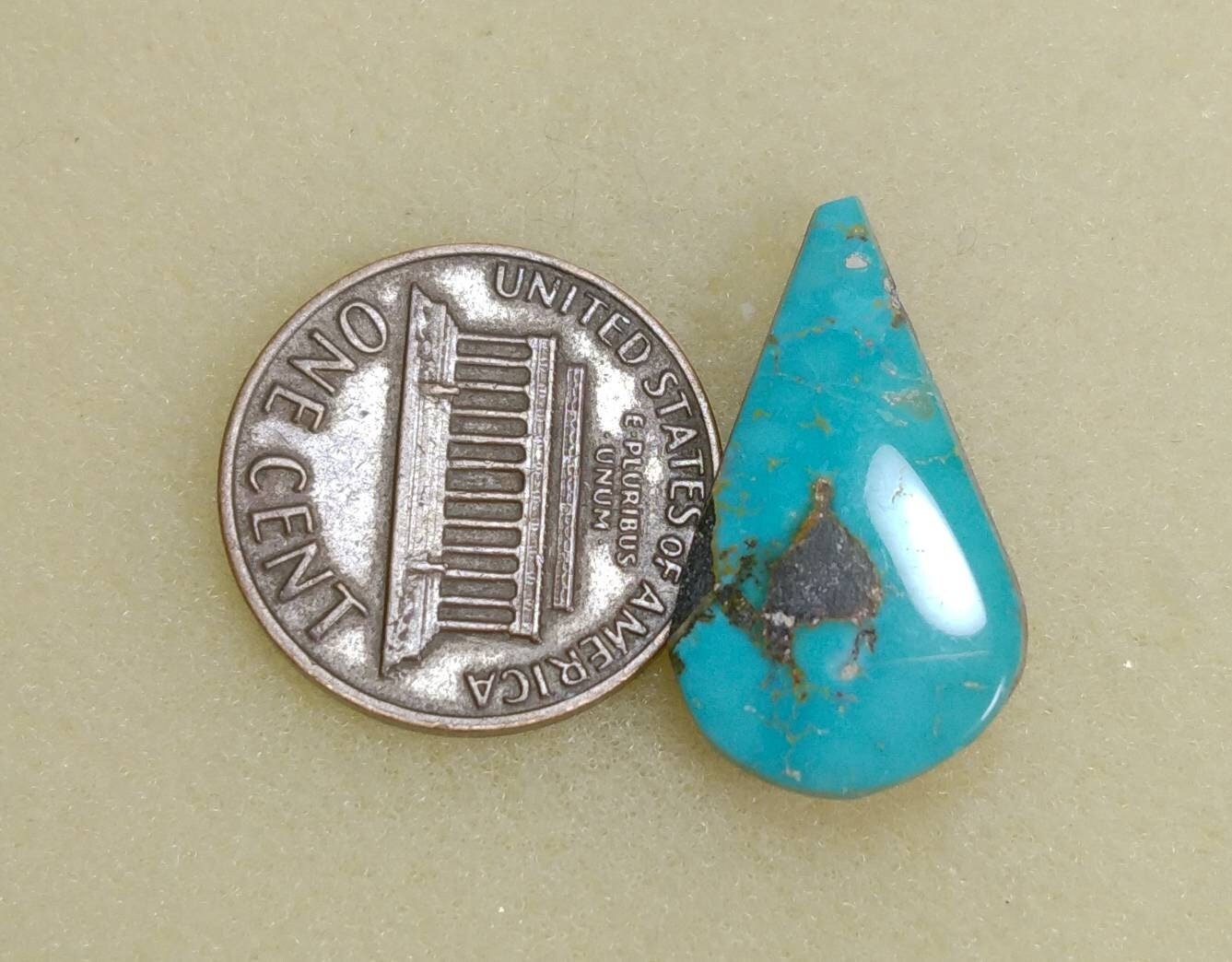 ARSAA GEMS AND MINERALSNatural top quality beautiful 11 carats untreated unheated pear shape turquoise cabochon - Premium  from ARSAA GEMS AND MINERALS - Just $11.00! Shop now at ARSAA GEMS AND MINERALS