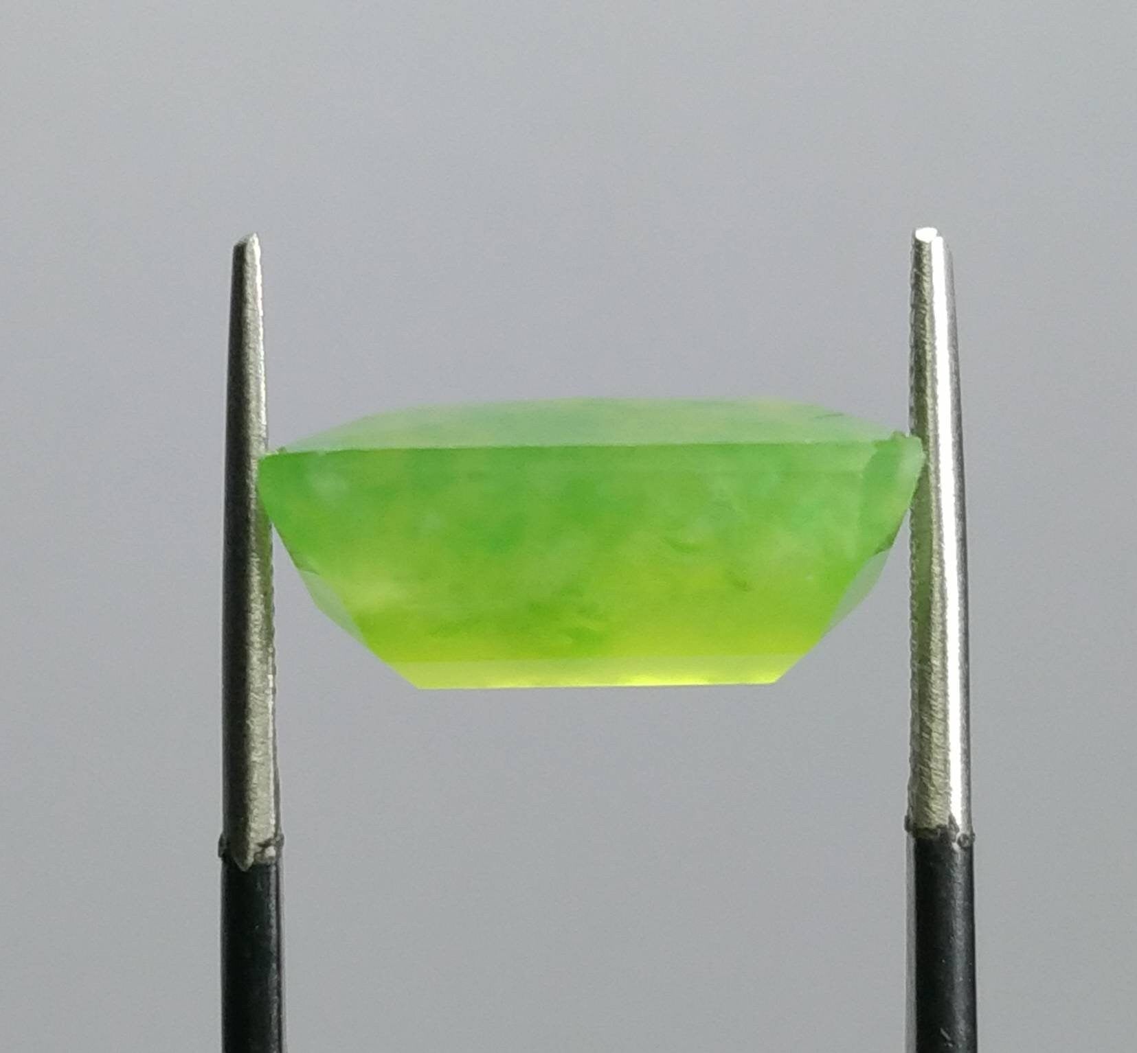 ARSAA GEMS AND MINERALSNatural top quality beautiful 11 carats radiant shape Faceted green hydrograssular garnet gem - Premium  from ARSAA GEMS AND MINERALS - Just $20.00! Shop now at ARSAA GEMS AND MINERALS