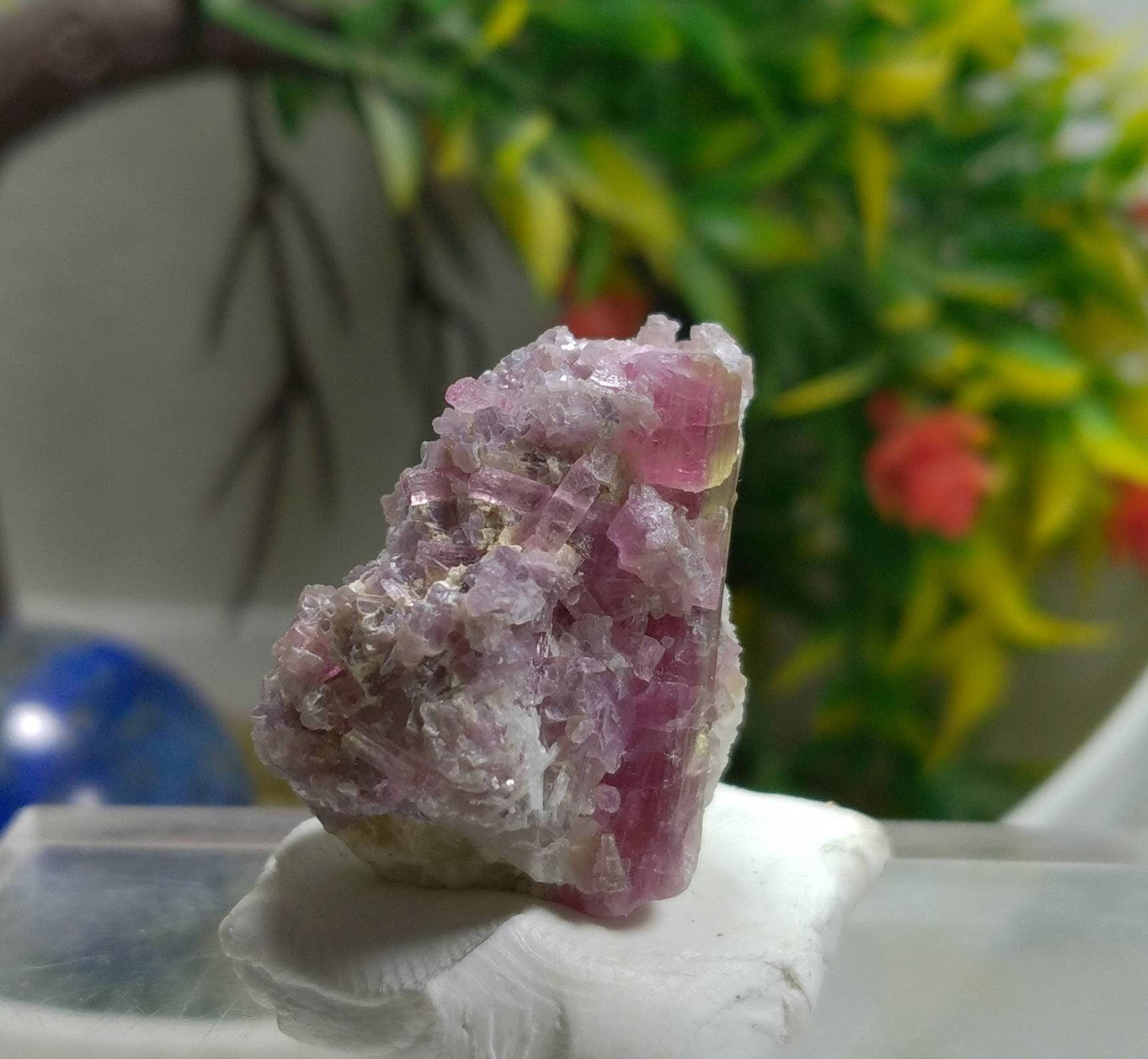 ARSAA GEMS AND MINERALSNatural top quality beautiful 10.8 grams Elbaite Tourmaline on Lapidolite pink crystal - Premium from ARSAA GEMS AND MINERALS - Just $55.00! Shop now at ARSAA GEMS AND MINERALS
