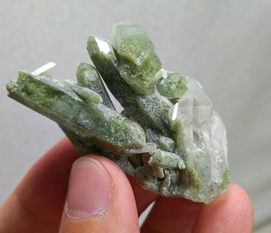 ARSAA GEMS AND MINERALSNatural top quality beautiful 23.2 grams chlorine quartz Cluster - Premium  from ARSAA GEMS AND MINERALS - Just $28.00! Shop now at ARSAA GEMS AND MINERALS