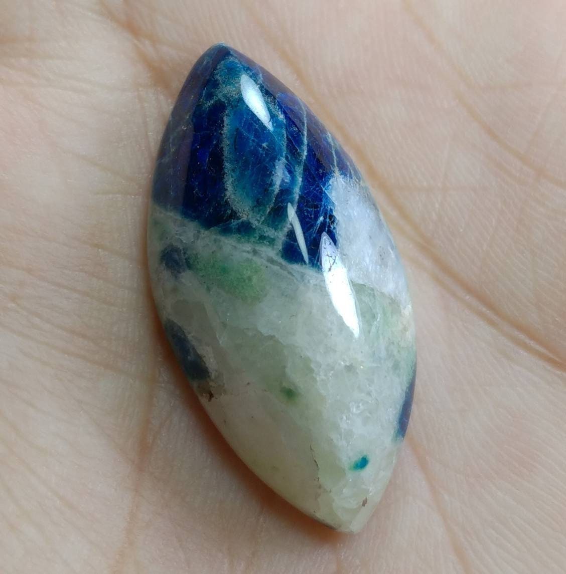 ARSAA GEMS AND MINERALSNatural top quality beautiful 35 carats large size UV reactive afghan hauyne var.lazurite Cabochon - Premium  from ARSAA GEMS AND MINERALS - Just $35.00! Shop now at ARSAA GEMS AND MINERALS