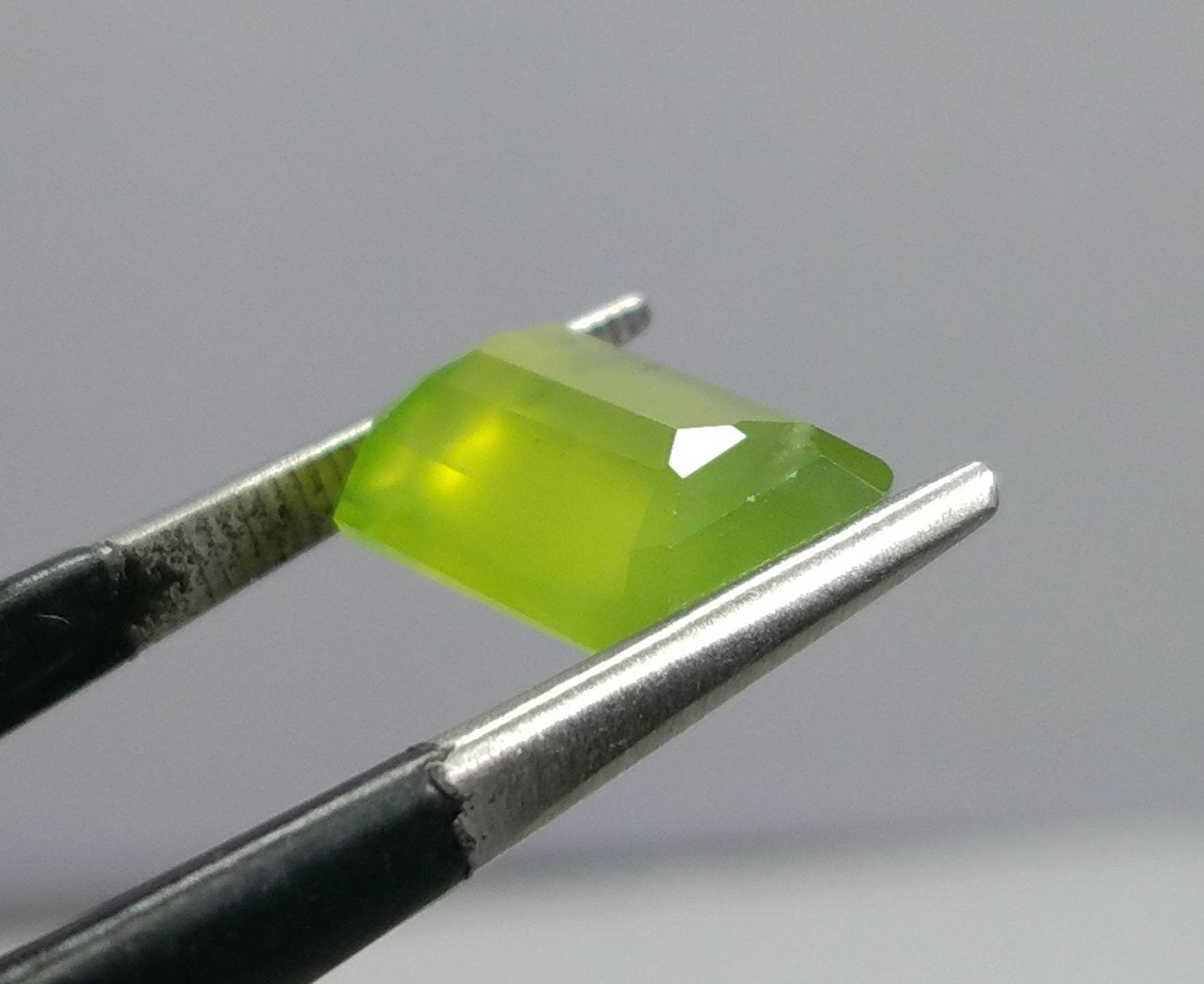 ARSAA GEMS AND MINERALSNatural top quality beautiful 5 carat radiant shape Faceted green hydrograssular garnet gem - Premium  from ARSAA GEMS AND MINERALS - Just $12.00! Shop now at ARSAA GEMS AND MINERALS