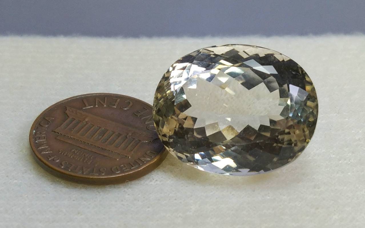 ARSAA GEMS AND MINERALSNatural top quality beautiful 38 carats oval shape big size faceted spodumene kunzite gem - Premium  from ARSAA GEMS AND MINERALS - Just $78.00! Shop now at ARSAA GEMS AND MINERALS