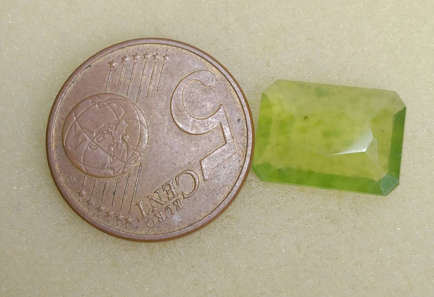 ARSAA GEMS AND MINERALSNatural top quality beautiful 6.5 carat radiant shape Faceted green hydrograssular garnet gem - Premium  from ARSAA GEMS AND MINERALS - Just $12.00! Shop now at ARSAA GEMS AND MINERALS