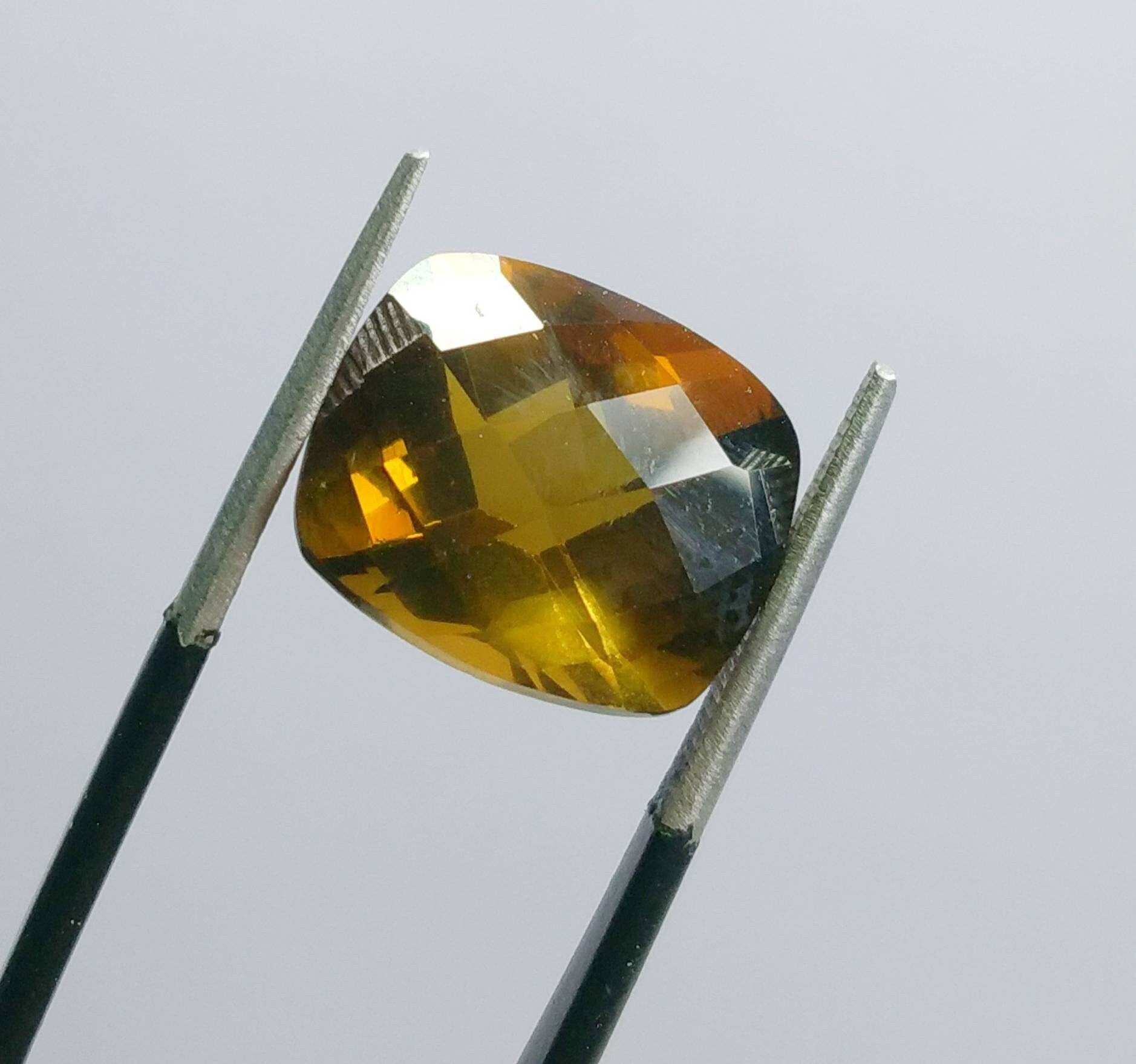 ARSAA GEMS AND MINERALSNatural top quality beautiful 9.5 carats checkerboard shape faceted citrine gem - Premium  from ARSAA GEMS AND MINERALS - Just $28.00! Shop now at ARSAA GEMS AND MINERALS