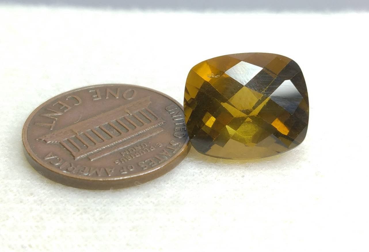 ARSAA GEMS AND MINERALSNatural top quality beautiful 9.5 carats checkerboard shape faceted citrine gem - Premium  from ARSAA GEMS AND MINERALS - Just $28.00! Shop now at ARSAA GEMS AND MINERALS