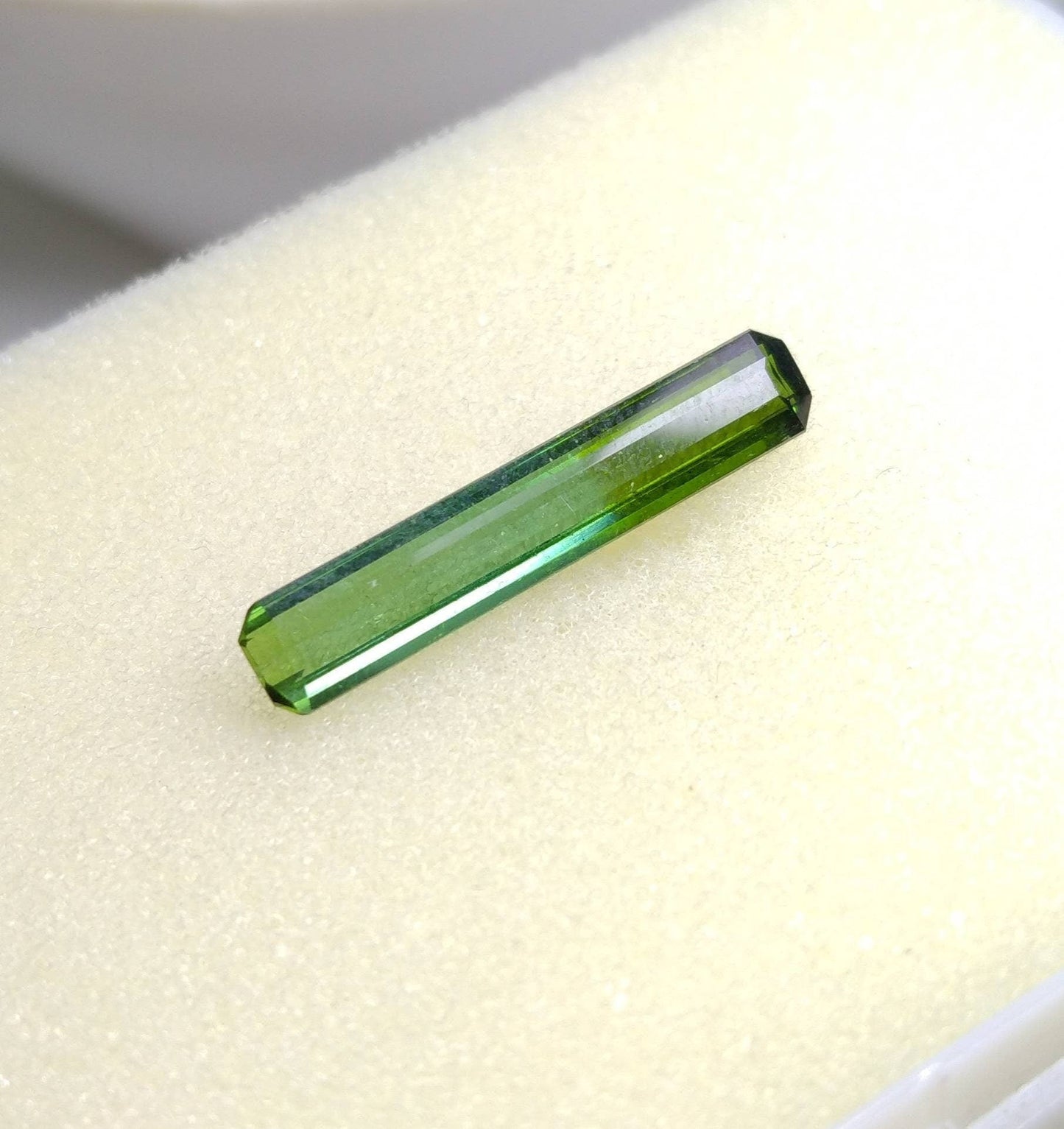 ARSAA GEMS AND MINERALSNatural top quality beautiful 5 carats faceted rectangular shape Bicolor tourmaline gem - Premium  from ARSAA GEMS AND MINERALS - Just $75.00! Shop now at ARSAA GEMS AND MINERALS