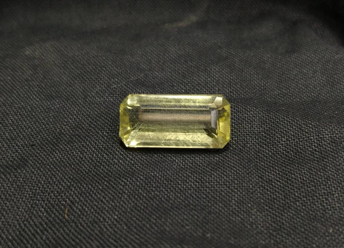 ARSAA GEMS AND MINERALSNatural top quality beautiful 8 carats faceted radiant shape yellow tourmaline gem - Premium  from ARSAA GEMS AND MINERALS - Just $120.00! Shop now at ARSAA GEMS AND MINERALS