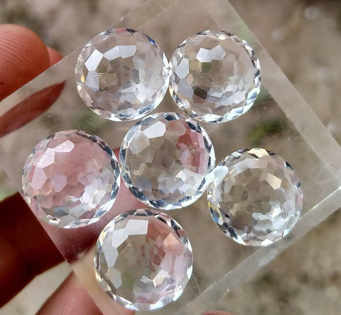 ARSAA GEMS AND MINERALSNatural good quality beautiful calibrated rose/cut faceted 27 carats quartz gems - Premium from ARSAA GEMS AND MINERALS - Just $45.00! Shop now at ARSAA GEMS AND MINERALS
