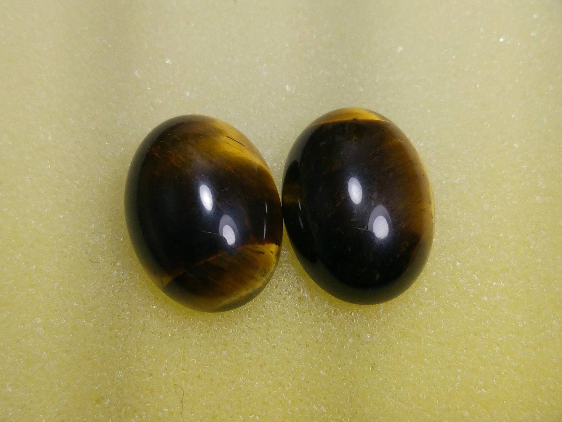 ARSAA GEMS AND MINERALSNatural top quality beautiful 35 carats pair of tigereye cabochons - Premium  from ARSAA GEMS AND MINERALS - Just $15.00! Shop now at ARSAA GEMS AND MINERALS