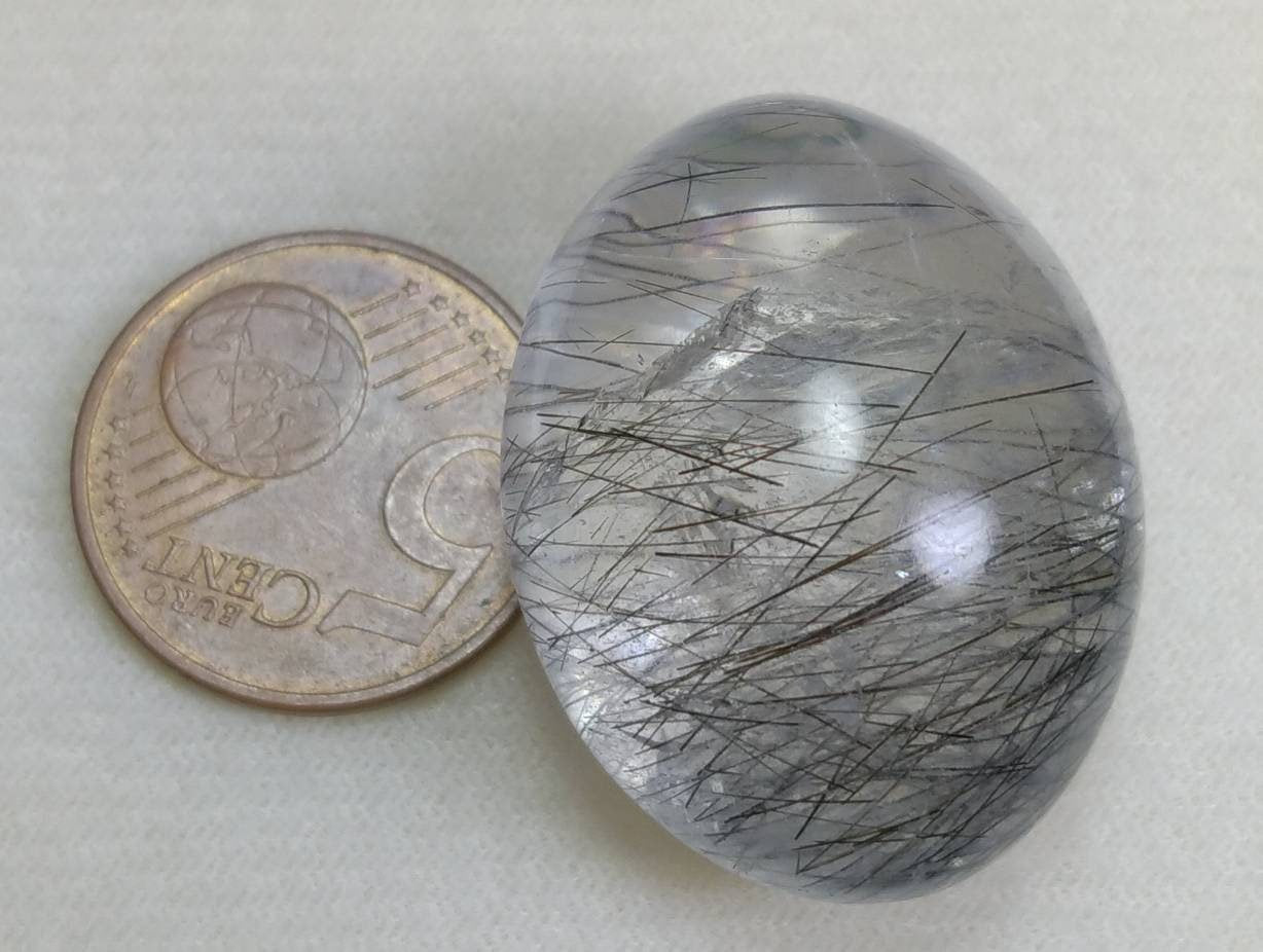 ARSAA GEMS AND MINERALSNatural fine quality beautiful 123 carats oval shape black Tourmaline included Quartz Oblong shape - Premium  from ARSAA GEMS AND MINERALS - Just $25.00! Shop now at ARSAA GEMS AND MINERALS