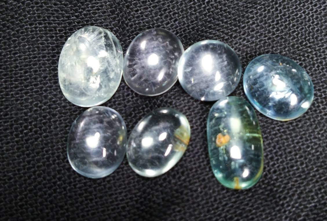 ARSAA GEMS AND MINERALSNatural fine quality beautiful 29 carat small lot of oval shapes aquamarine Cabochons - Premium  from ARSAA GEMS AND MINERALS - Just $58.00! Shop now at ARSAA GEMS AND MINERALS