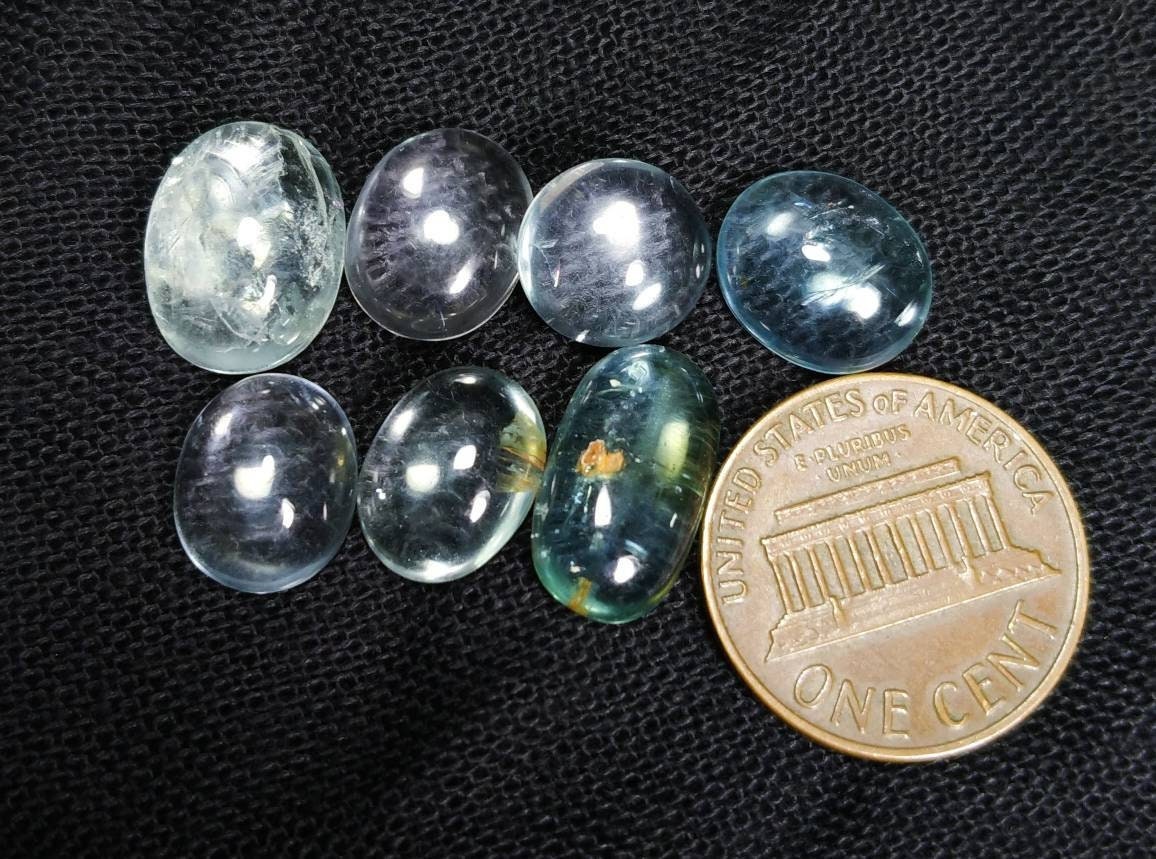 ARSAA GEMS AND MINERALSNatural fine quality beautiful 29 carat small lot of oval shapes aquamarine Cabochons - Premium  from ARSAA GEMS AND MINERALS - Just $58.00! Shop now at ARSAA GEMS AND MINERALS