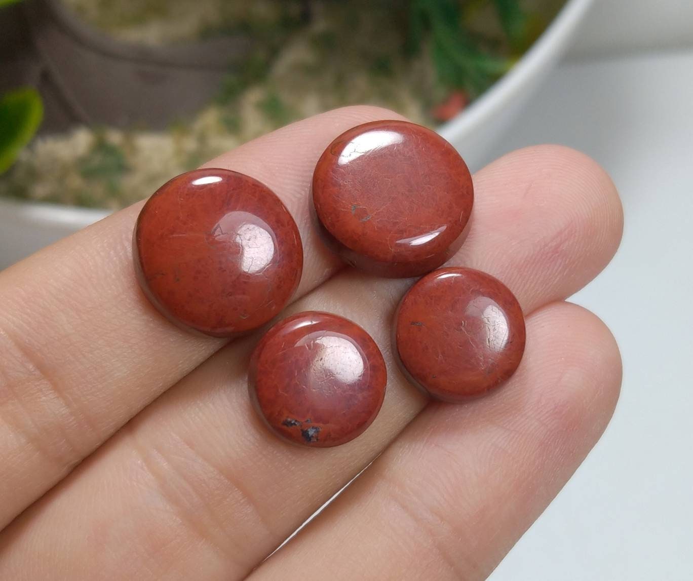 ARSAA GEMS AND MINERALSNatural fine quality beautiful 32 carats jewelry set cabochons of red Jasper pairs - Premium from ARSAA GEMS AND MINERALS - Just $15.00! Shop now at ARSAA GEMS AND MINERALS