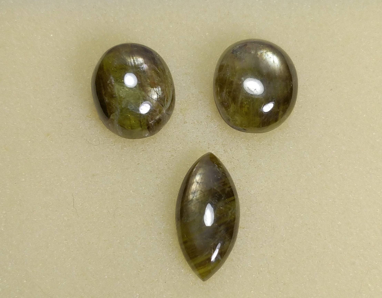 ARSAA GEMS AND MINERALSNatural top quality beautiful 34 carats small set of partially star green sapphire Cabochons - Premium from ARSAA GEMS AND MINERALS - Just $65.00! Shop now at ARSAA GEMS AND MINERALS