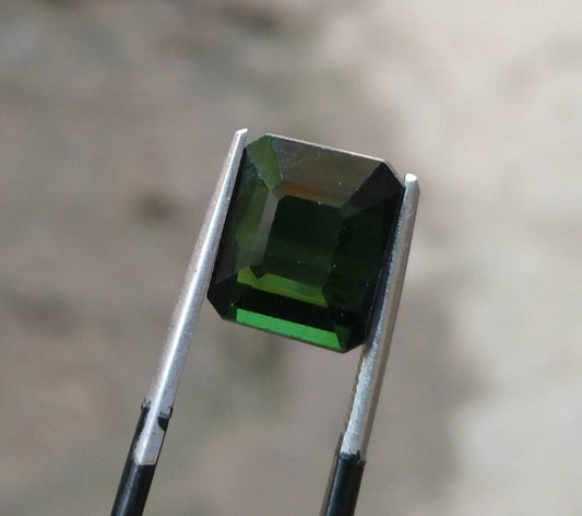 ARSAA GEMS AND MINERALSNatural top quality beautiful 5 carats faceted radiant shape dark green tourmaline gem - Premium  from ARSAA GEMS AND MINERALS - Just $25.00! Shop now at ARSAA GEMS AND MINERALS
