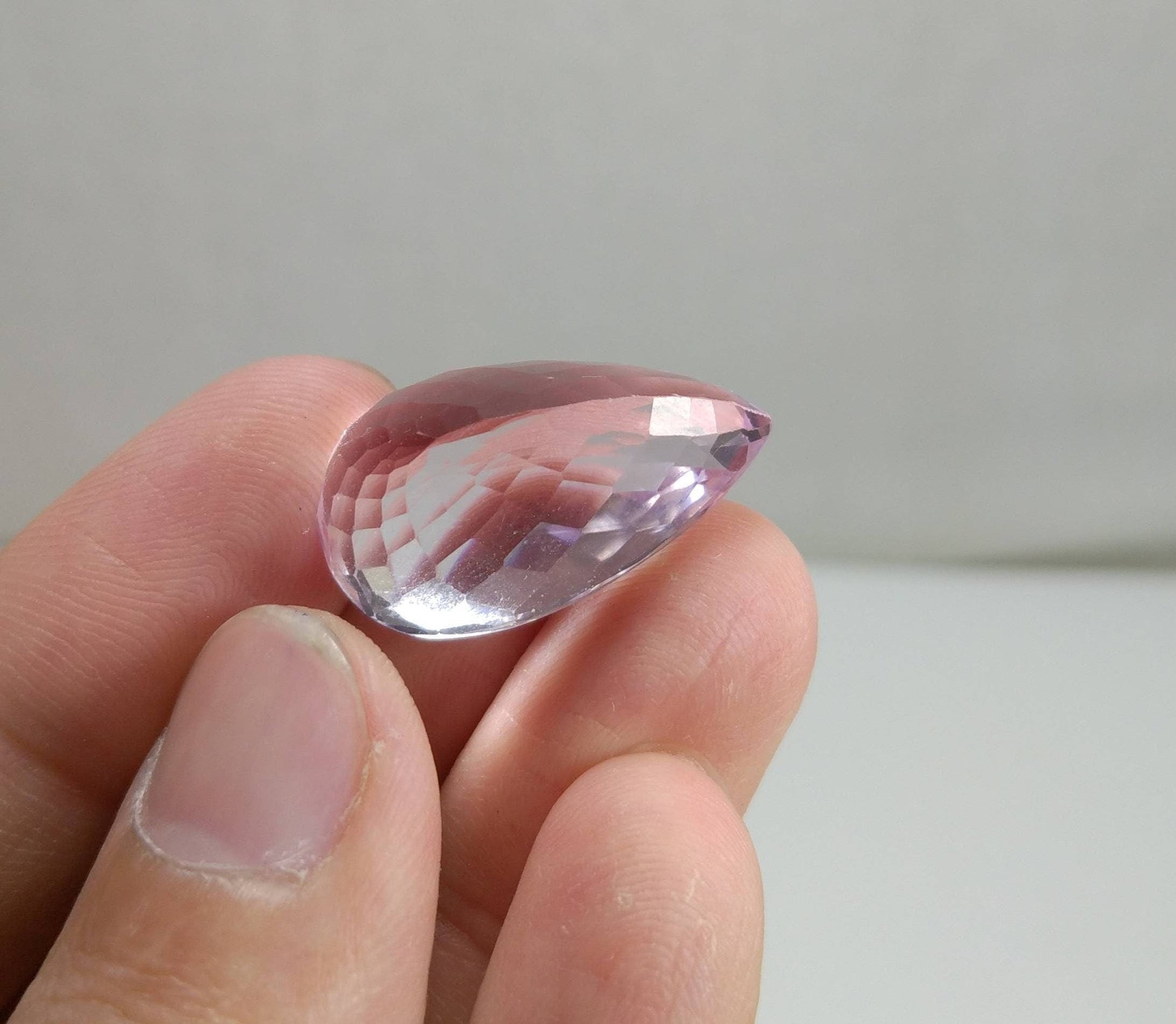 ARSAA GEMS AND MINERALSNatural top quality beautiful 34 carats faceted pear shape kunzite gem - Premium  from ARSAA GEMS AND MINERALS - Just $68.00! Shop now at ARSAA GEMS AND MINERALS