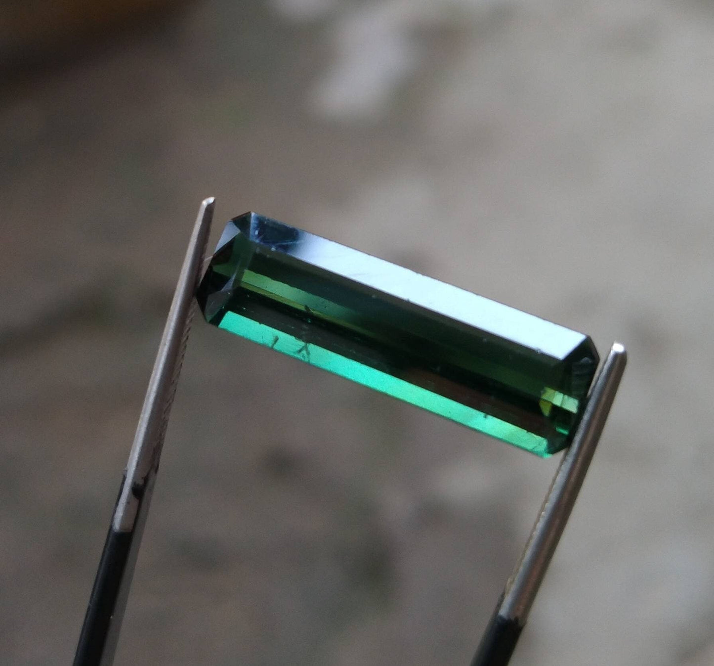 ARSAA GEMS AND MINERALSNatural top quality beautiful 5.5 carats clear green faceted radiant shape Tourmaline gem - Premium  from ARSAA GEMS AND MINERALS - Just $110.00! Shop now at ARSAA GEMS AND MINERALS