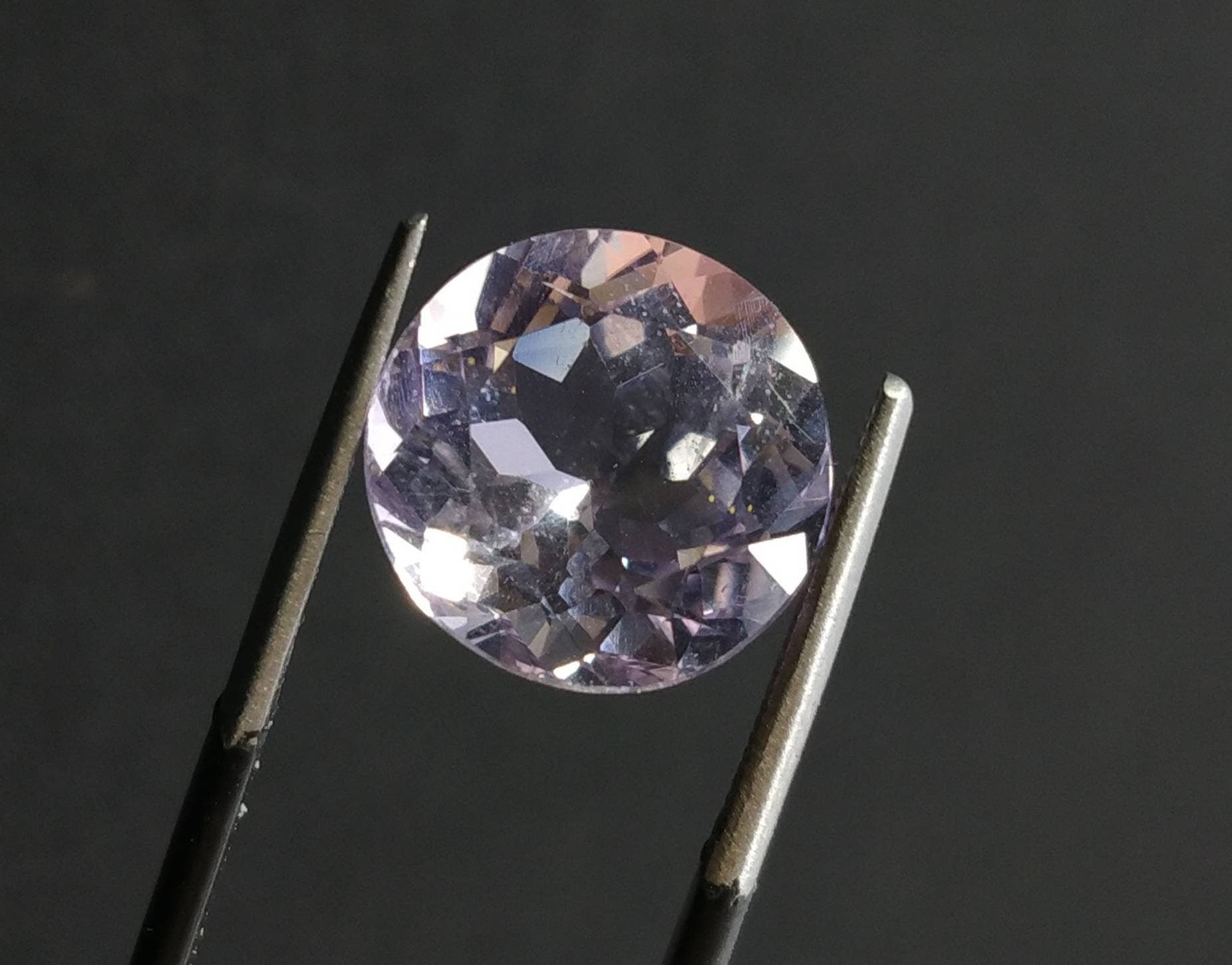ARSAA GEMS AND MINERALSNatural top quality beautiful 6.5 carat VV clarity faceted round shape kunzite gem - Premium  from ARSAA GEMS AND MINERALS - Just $20.00! Shop now at ARSAA GEMS AND MINERALS