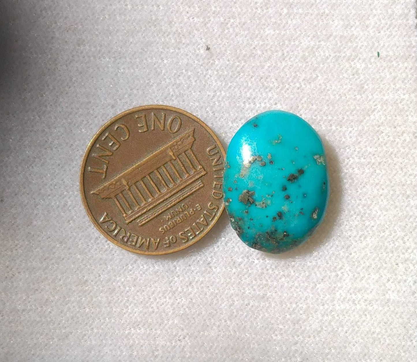 ARSAA GEMS AND MINERALSNatural fine quality beautiful 9 carats oval shape turquoise with pyrite cabochon - Premium from ARSAA GEMS AND MINERALS - Just $18.00! Shop now at ARSAA GEMS AND MINERALS