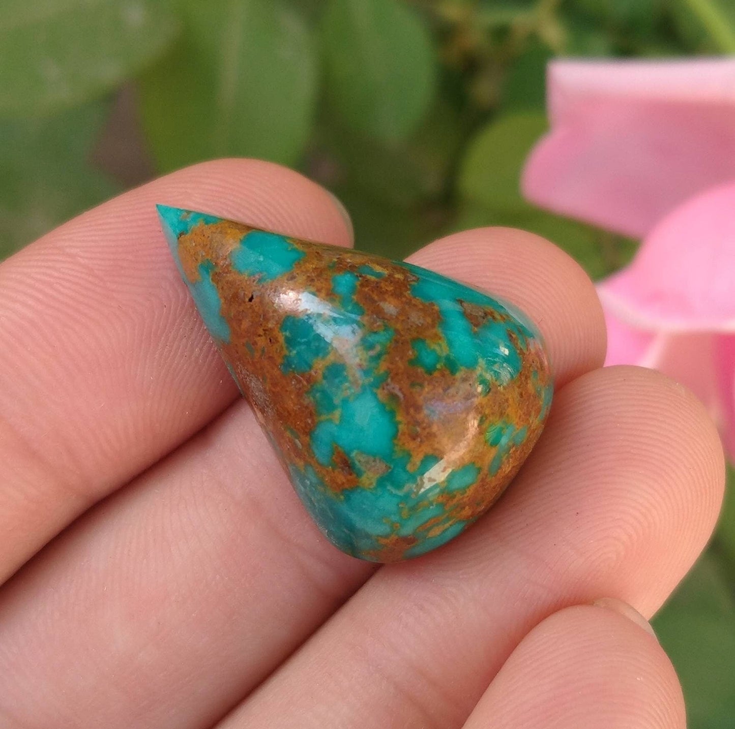 ARSAA GEMS AND MINERALSNatural fine quality beautiful 30 carats pear shape untreated unheated turquoise cabochon - Premium from ARSAA GEMS AND MINERALS - Just $30.00! Shop now at ARSAA GEMS AND MINERALS