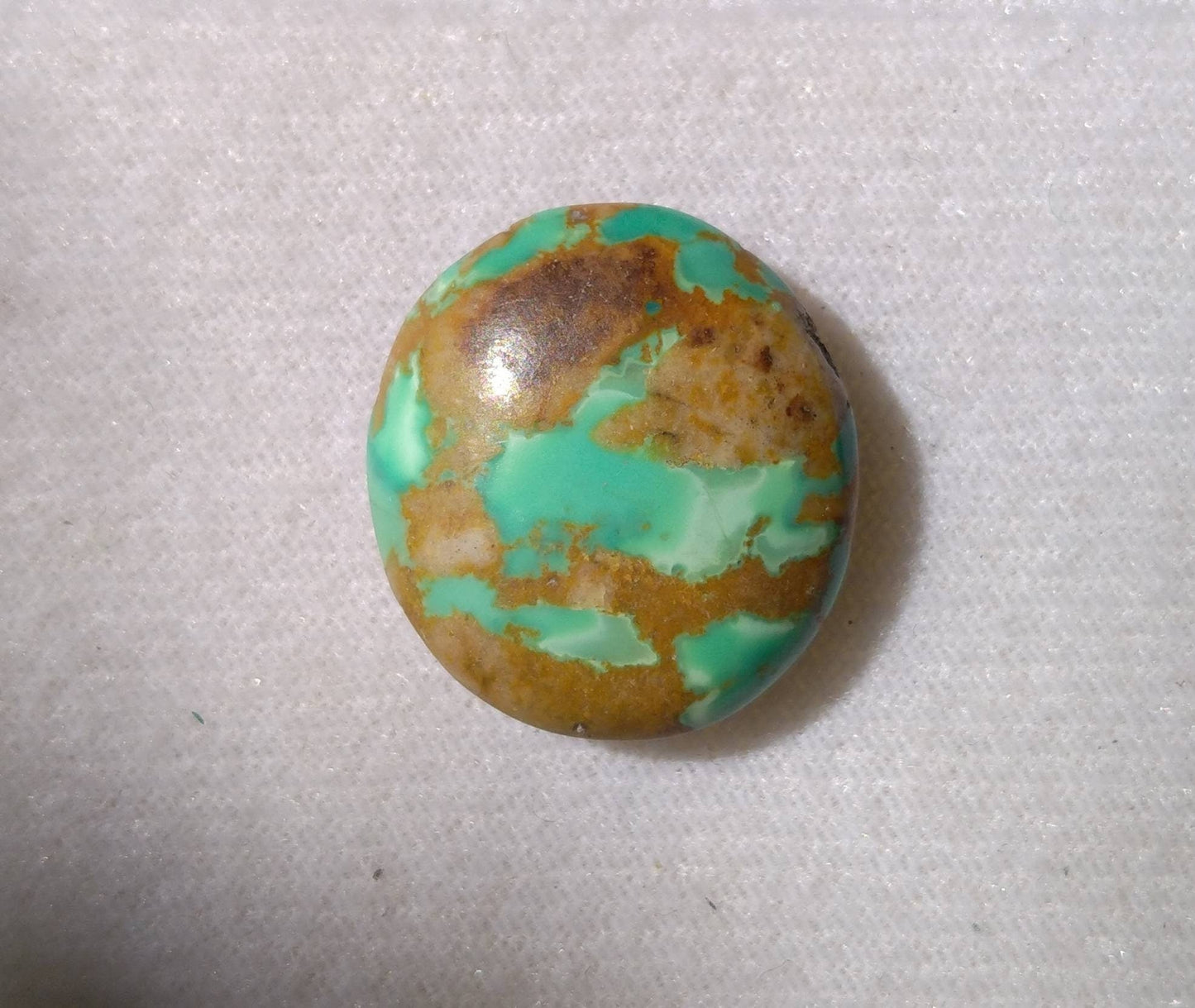 ARSAA GEMS AND MINERALSNatural fine quality beautiful 26 carats round shape untreated unheated green turquoise cabochon - Premium from ARSAA GEMS AND MINERALS - Just $26.00! Shop now at ARSAA GEMS AND MINERALS