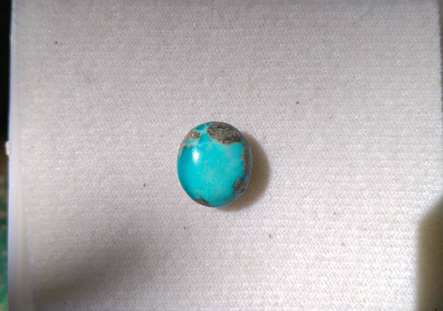 ARSAA GEMS AND MINERALSNatural fine quality beautiful 9 carats oval shape untreated unheated blue turquoise with pyrite cabochon - Premium from ARSAA GEMS AND MINERALS - Just $15.00! Shop now at ARSAA GEMS AND MINERALS