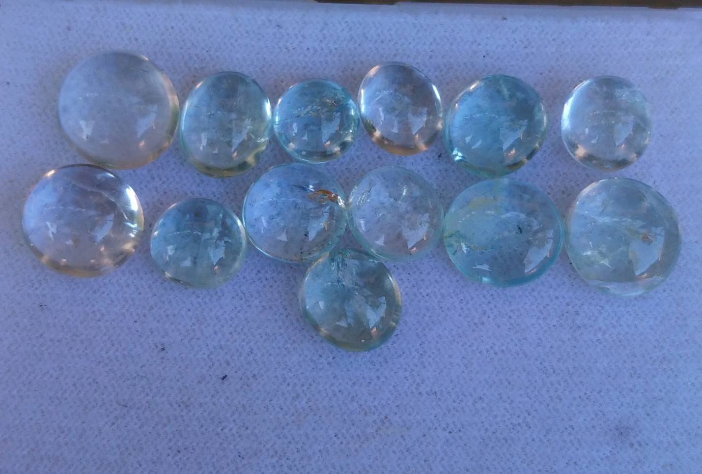 ARSAA GEMS AND MINERALSNatural good quality beautiful 49 carats small lot of oval shapes light blue color aquamarine cabochons - Premium from ARSAA GEMS AND MINERALS - Just $40.00! Shop now at ARSAA GEMS AND MINERALS