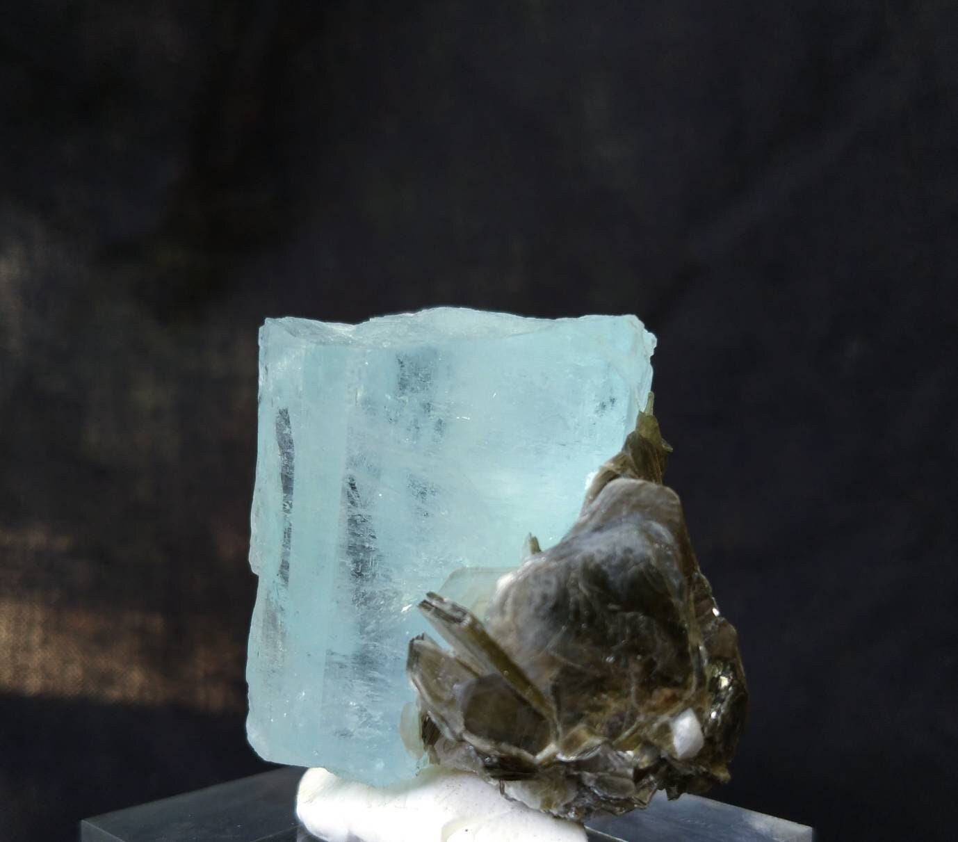 ARSAA GEMS AND MINERALSNatural top quality beautiful 55 grams blue aquamarine with moscovite crystal - Premium  from ARSAA GEMS AND MINERALS - Just $100.00! Shop now at ARSAA GEMS AND MINERALS