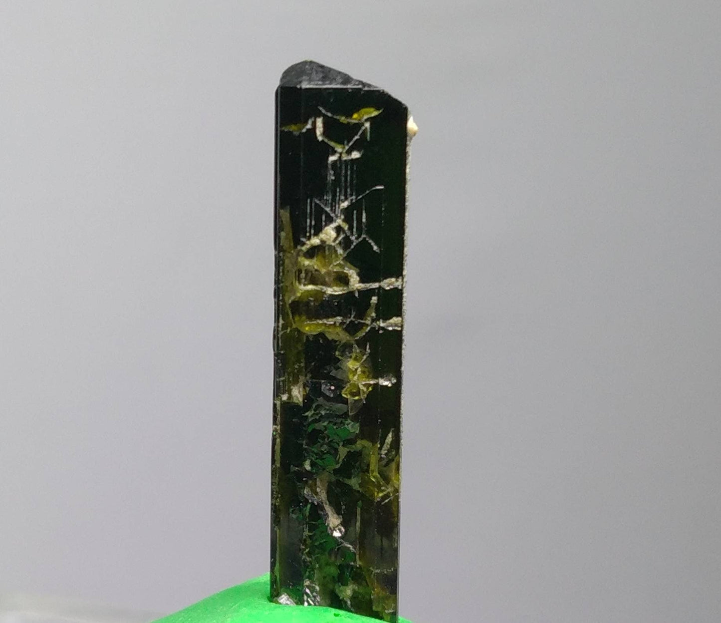 ARSAA GEMS AND MINERALSNatural clear aesthetic 3 gram Beautiful perfectly terminated etched pleochroic epidote crystal - Premium from ARSAA GEMS AND MINERALS - Just $25.00! Shop now at ARSAA GEMS AND MINERALS
