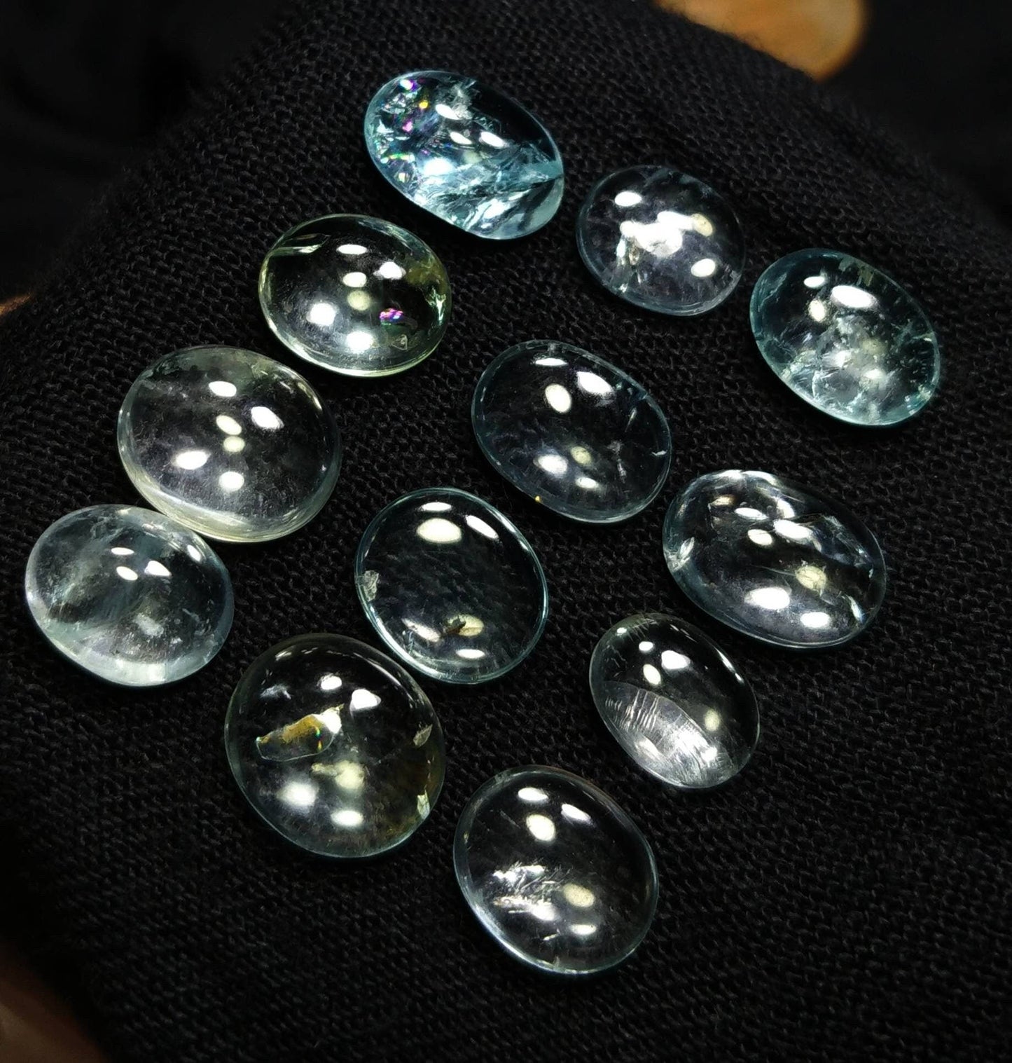 ARSAA GEMS AND MINERALSNatural fine quality beautiful 41 carats small lot of light blue color oval shapes aquamarine cabochons - Premium from ARSAA GEMS AND MINERALS - Just $70.00! Shop now at ARSAA GEMS AND MINERALS
