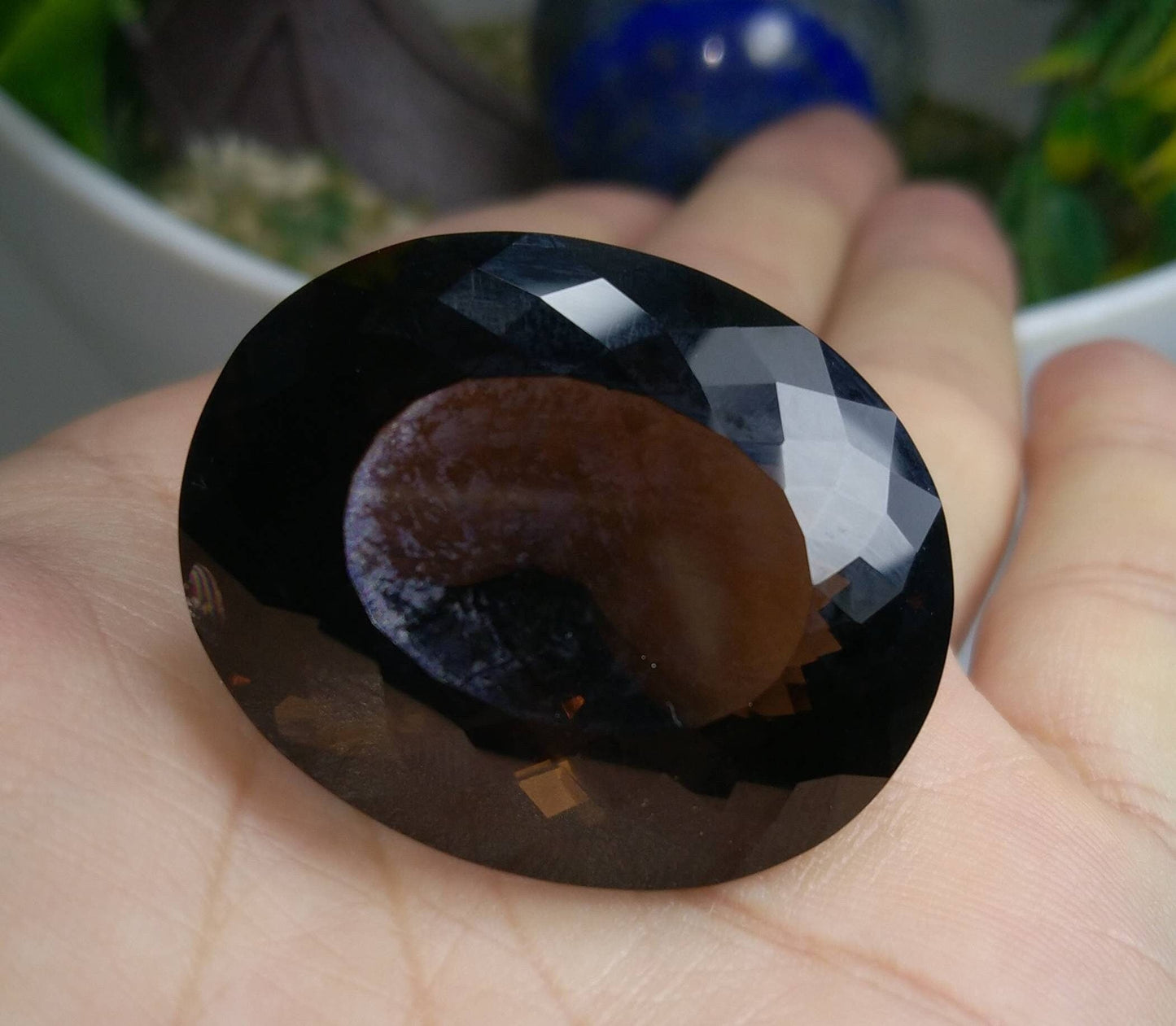 ARSAA GEMS AND MINERALSNatural large sized beautiful 120 carats faceted oval shape smokey quartz gem - Premium from ARSAA GEMS AND MINERALS - Just $35.00! Shop now at ARSAA GEMS AND MINERALS