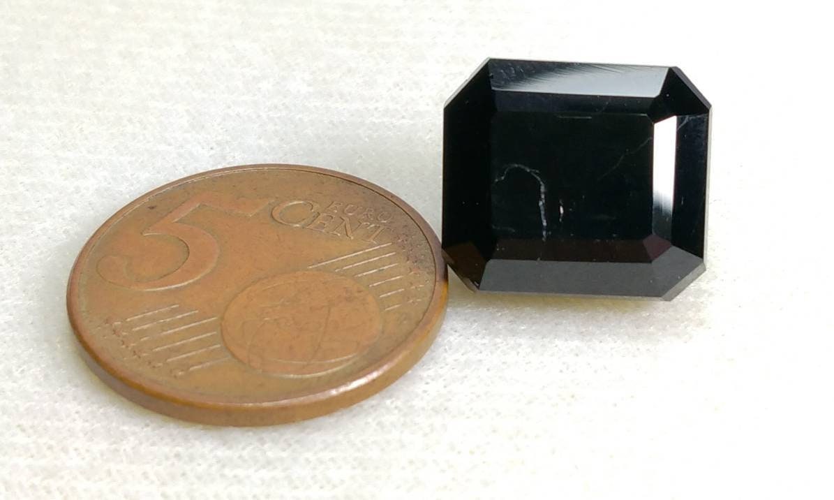 ARSAA GEMS AND MINERALSNatural top quality beautiful 22 carats radiant shape black tourmaline gem - Premium from ARSAA GEMS AND MINERALS - Just $40.00! Shop now at ARSAA GEMS AND MINERALS