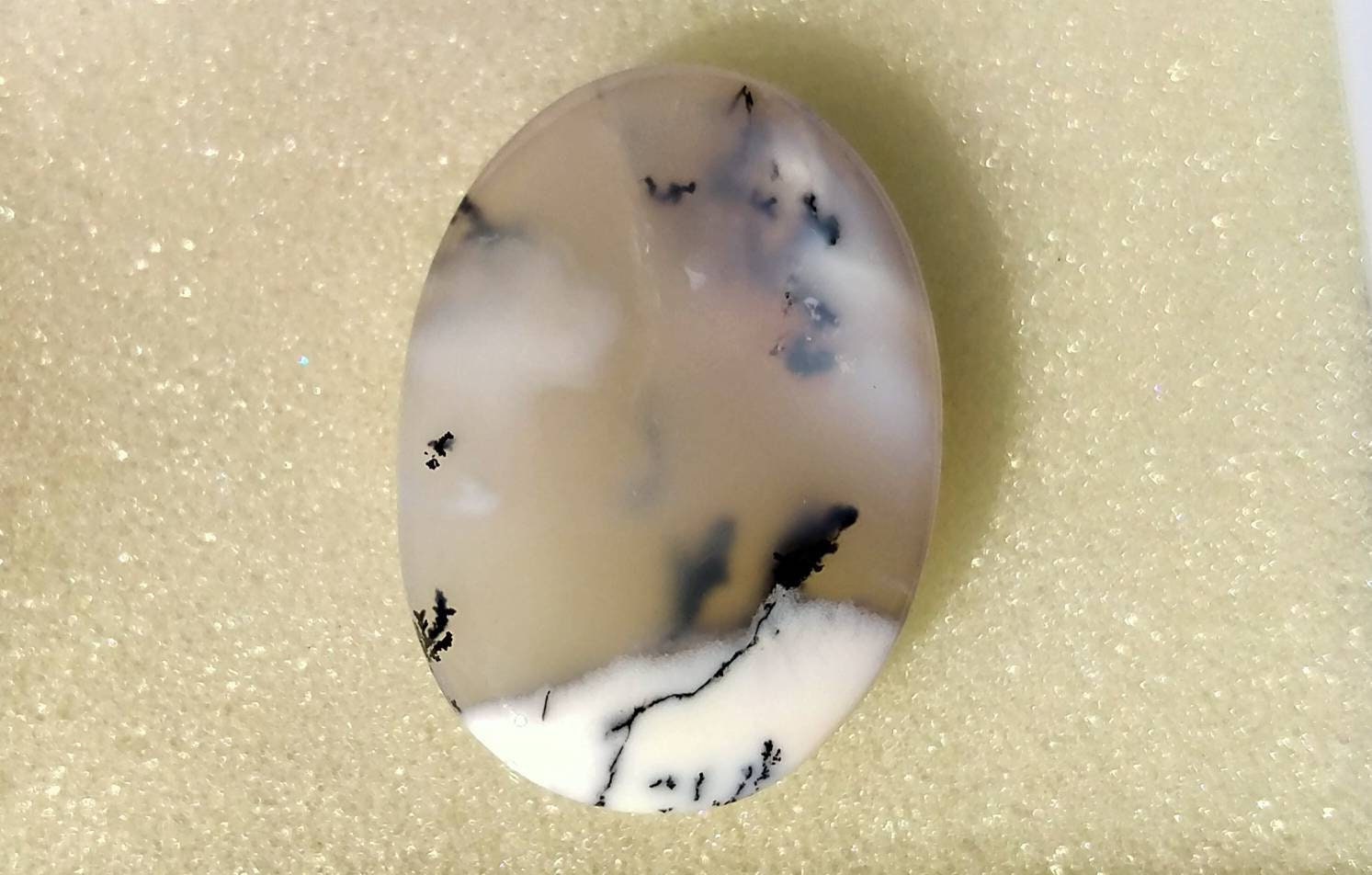 ARSAA GEMS AND MINERALSNatural top quality beautiful 30 carats dendritic opal cabochon - Premium  from ARSAA GEMS AND MINERALS - Just $15.00! Shop now at ARSAA GEMS AND MINERALS