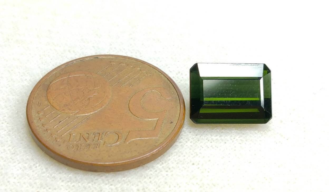 ARSAA GEMS AND MINERALSNatural top quality beautiful 4.5 carats faceted radiant shape green tourmaline gem - Premium  from ARSAA GEMS AND MINERALS - Just $60.00! Shop now at ARSAA GEMS AND MINERALS
