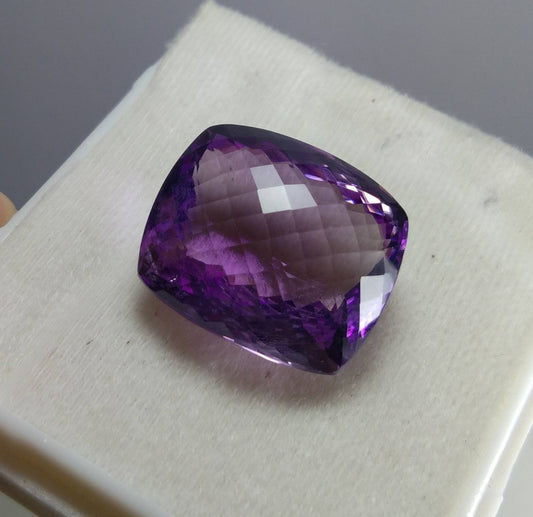 ARSAA GEMS AND MINERALSNatural top quality beautiful 55 carats eye clean clarity deep purple color faceted checkerboard shape amethyst gem - Premium  from ARSAA GEMS AND MINERALS - Just $160.00! Shop now at ARSAA GEMS AND MINERALS