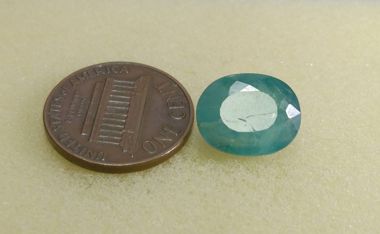 ARSAA GEMS AND MINERALSNatural top quality beautiful 6 carats oval shape faceted grandidierite gem - Premium  from ARSAA GEMS AND MINERALS - Just $12.00! Shop now at ARSAA GEMS AND MINERALS