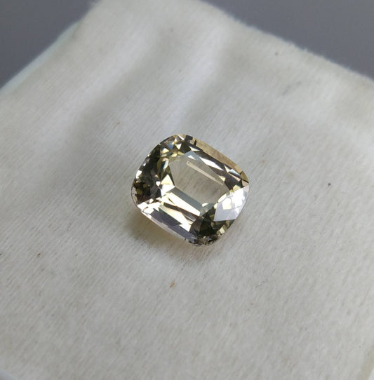 ARSAA GEMS AND MINERALSNatural top quality beautiful 7 carats eye clean clarity faceted antique cushion shape yellow Tourmaline gem - Premium  from ARSAA GEMS AND MINERALS - Just $200.00! Shop now at ARSAA GEMS AND MINERALS