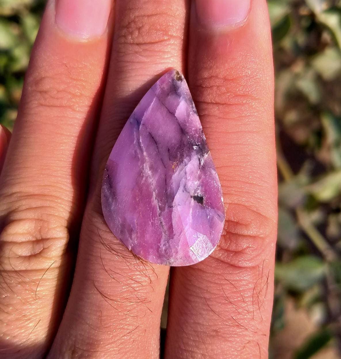 ARSAA GEMS AND MINERALSNatural top quality beautiful pear shape rose cut faceted sapphire cabochon - Premium from ARSAA GEMS AND MINERALS - Just $20.00! Shop now at ARSAA GEMS AND MINERALS