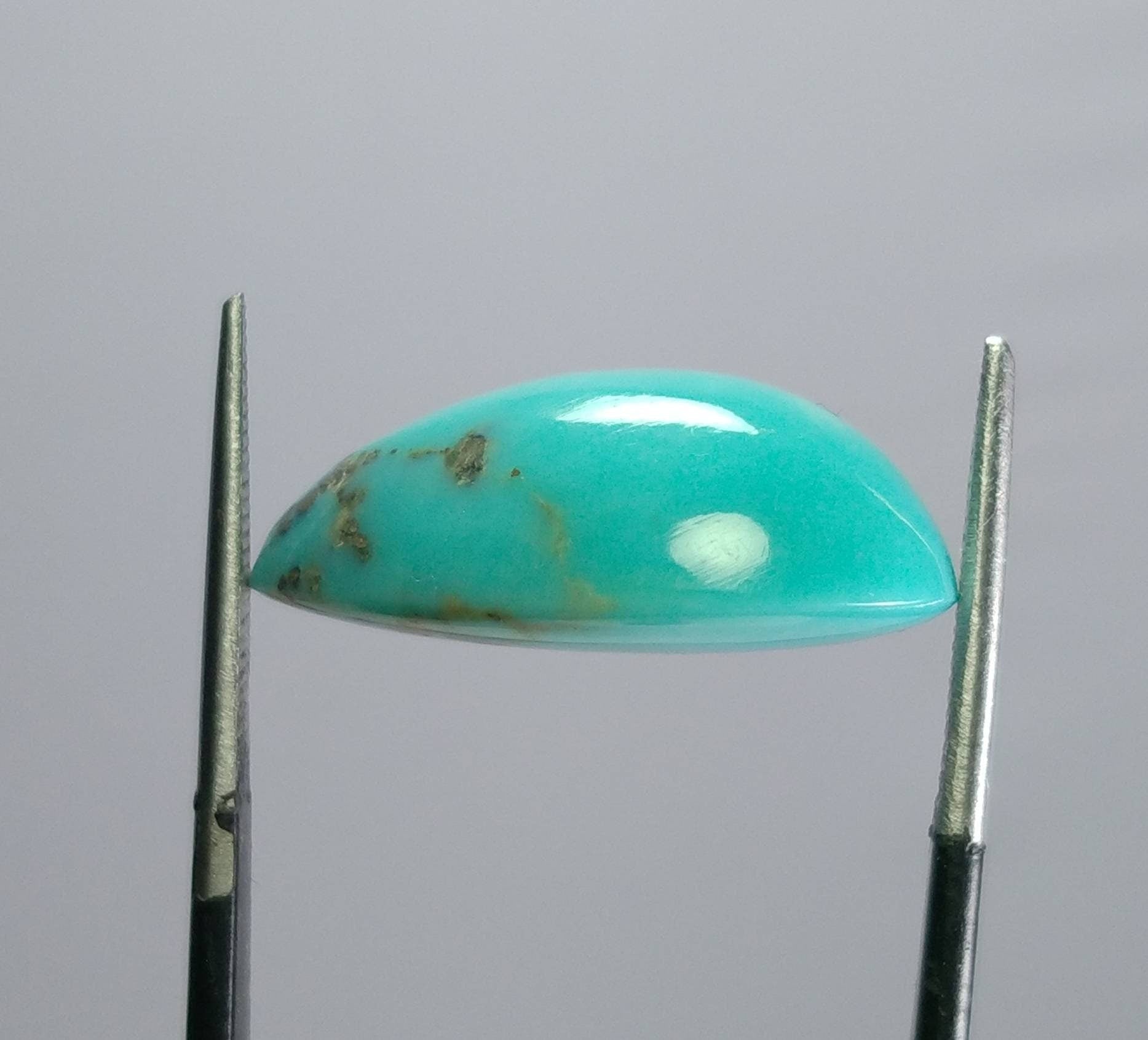 ARSAA GEMS AND MINERALSNatural aesthetic fine quality 18 carats pear shape kingman turquoise with pyrite cabochon - Premium  from ARSAA GEMS AND MINERALS - Just $25.00! Shop now at ARSAA GEMS AND MINERALS