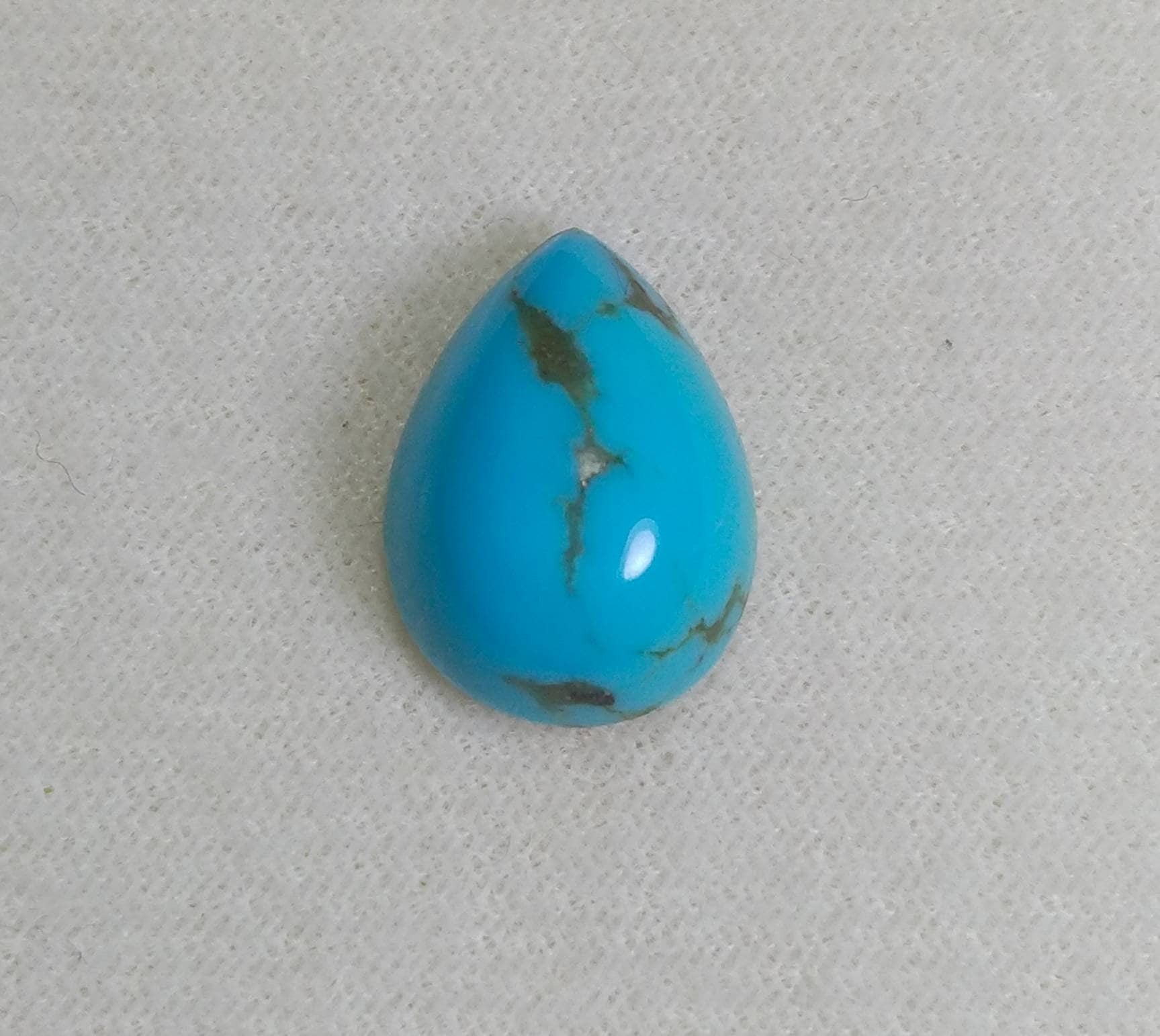 ARSAA GEMS AND MINERALSNatural aesthetic fine quality 9.5 carats pear shape kingman turquoise cabochon - Premium  from ARSAA GEMS AND MINERALS - Just $15.00! Shop now at ARSAA GEMS AND MINERALS
