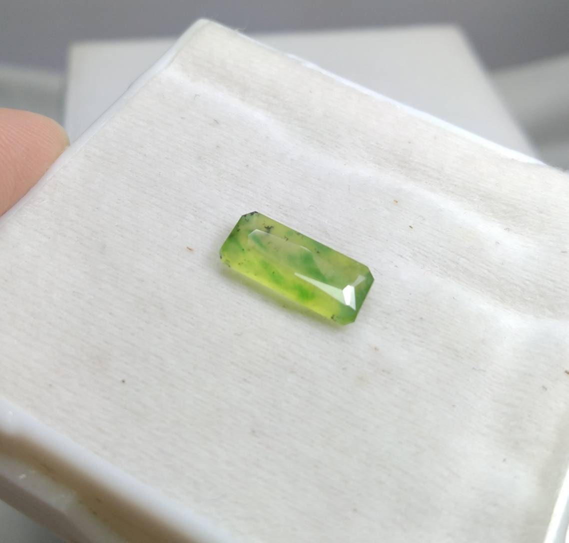 ARSAA GEMS AND MINERALSNatural top quality beautiful 4 carats radiant shape green faceted hydrograssular garnet gem - Premium  from ARSAA GEMS AND MINERALS - Just $12.00! Shop now at ARSAA GEMS AND MINERALS