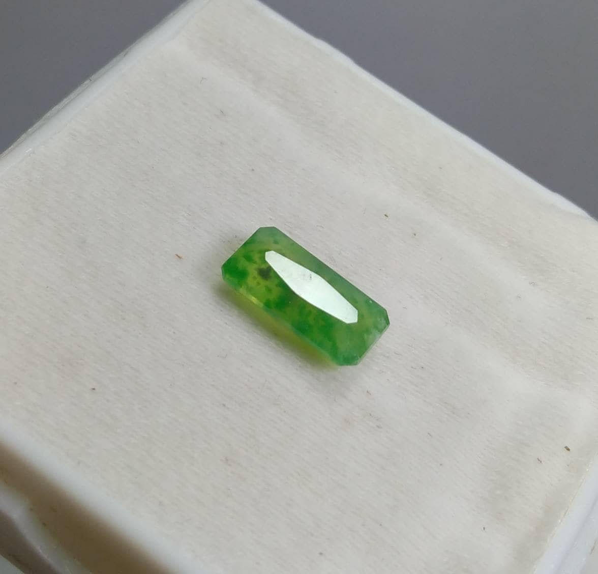 ARSAA GEMS AND MINERALSNatural top quality beautiful 5.5 carats radiant shape green faceted hydrograssular garnet gem - Premium  from ARSAA GEMS AND MINERALS - Just $16.00! Shop now at ARSAA GEMS AND MINERALS