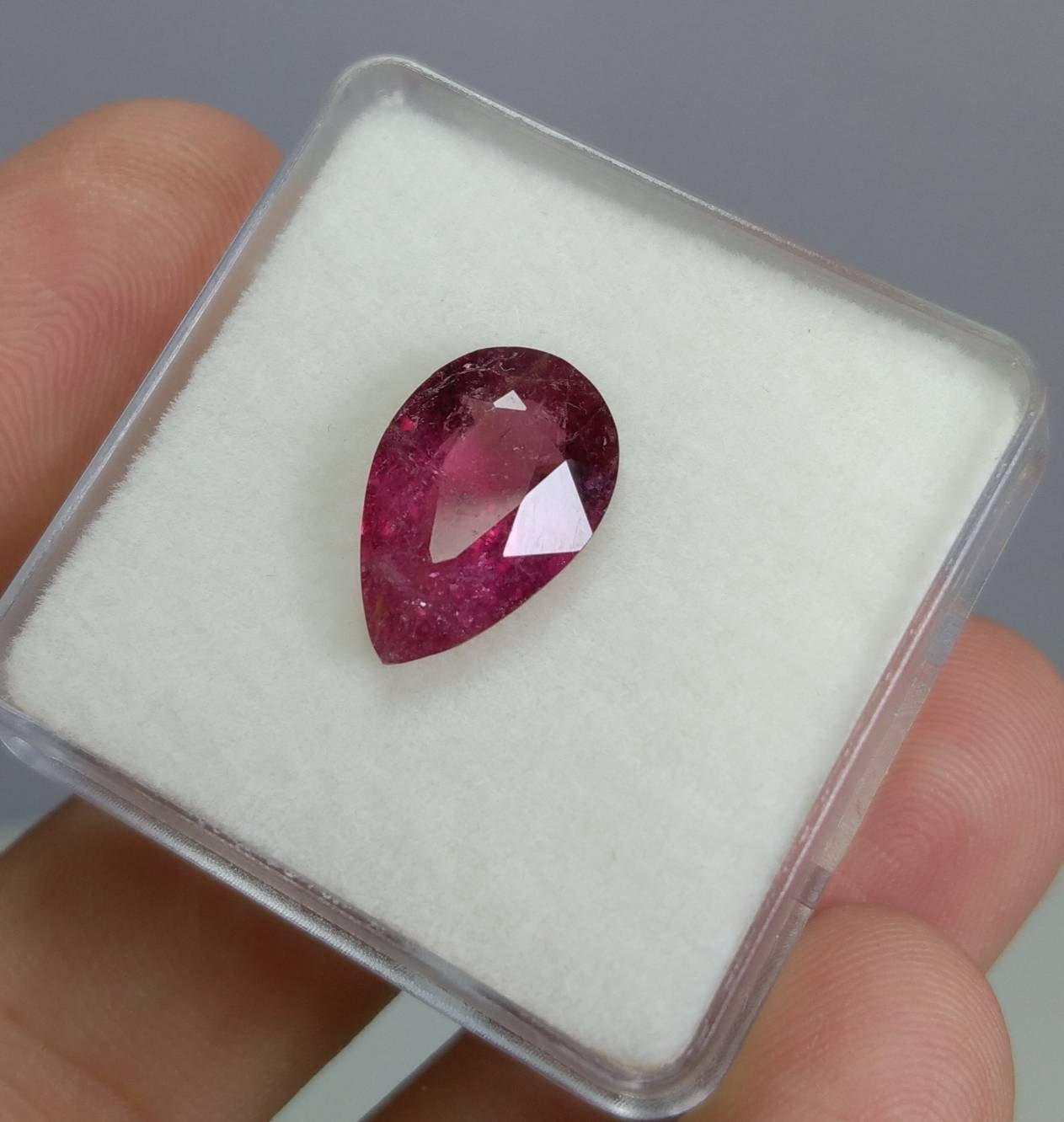 ARSAA GEMS AND MINERALSNatural top quality beautiful 5 carat pear shape faceted rubellite gem - Premium  from ARSAA GEMS AND MINERALS - Just $45.00! Shop now at ARSAA GEMS AND MINERALS