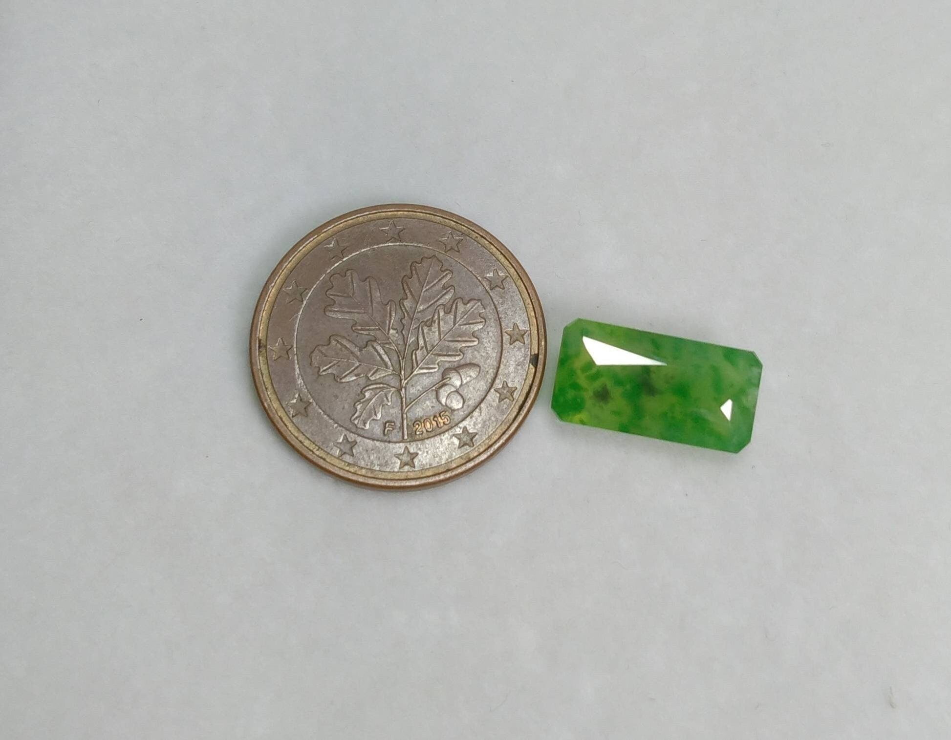 ARSAA GEMS AND MINERALSNatural top quality beautiful 5.5 carats radiant shape green faceted hydrograssular garnet gem - Premium  from ARSAA GEMS AND MINERALS - Just $16.00! Shop now at ARSAA GEMS AND MINERALS