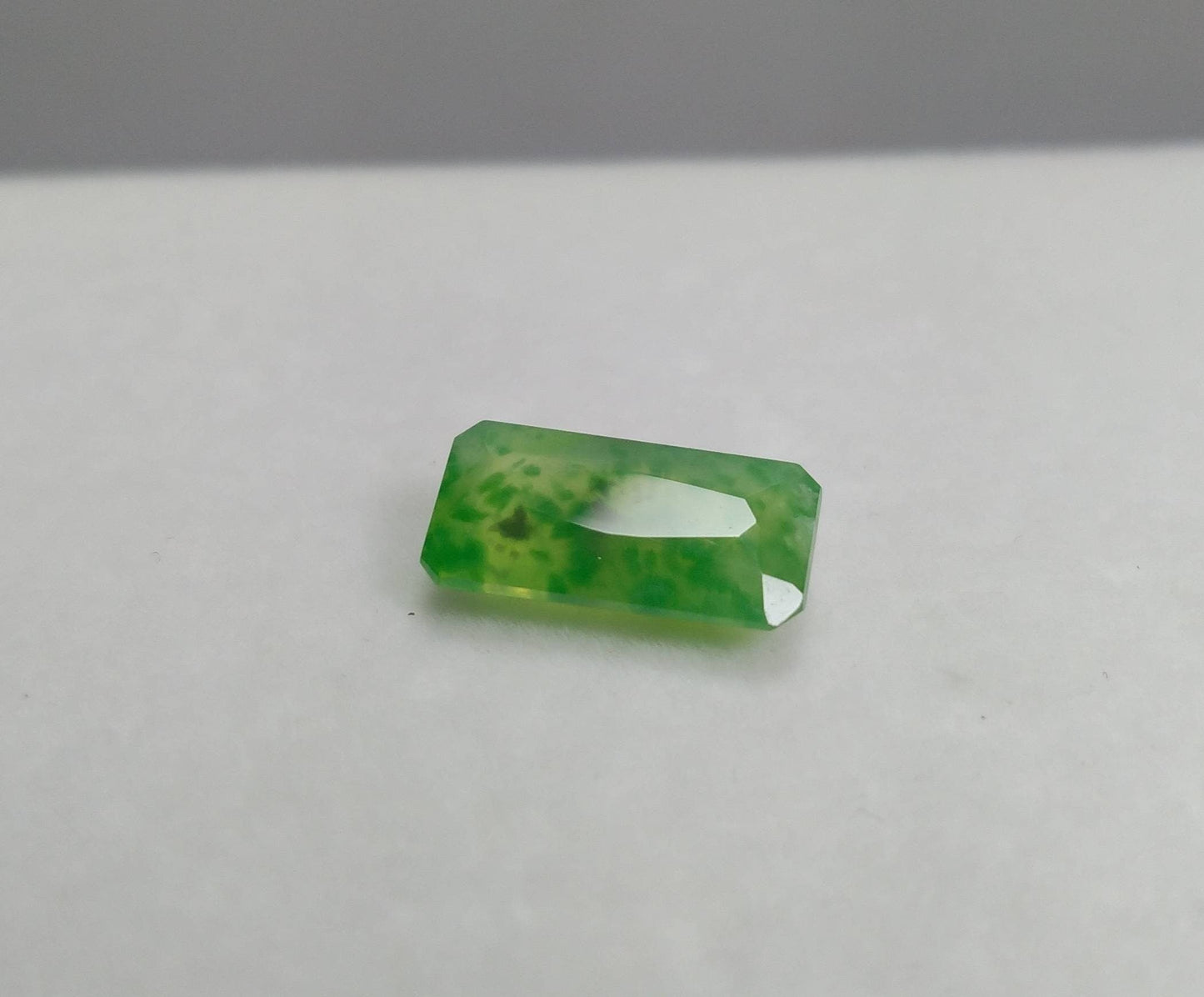 ARSAA GEMS AND MINERALSNatural top quality beautiful 5.5 carats radiant shape green faceted hydrograssular garnet gem - Premium  from ARSAA GEMS AND MINERALS - Just $16.00! Shop now at ARSAA GEMS AND MINERALS