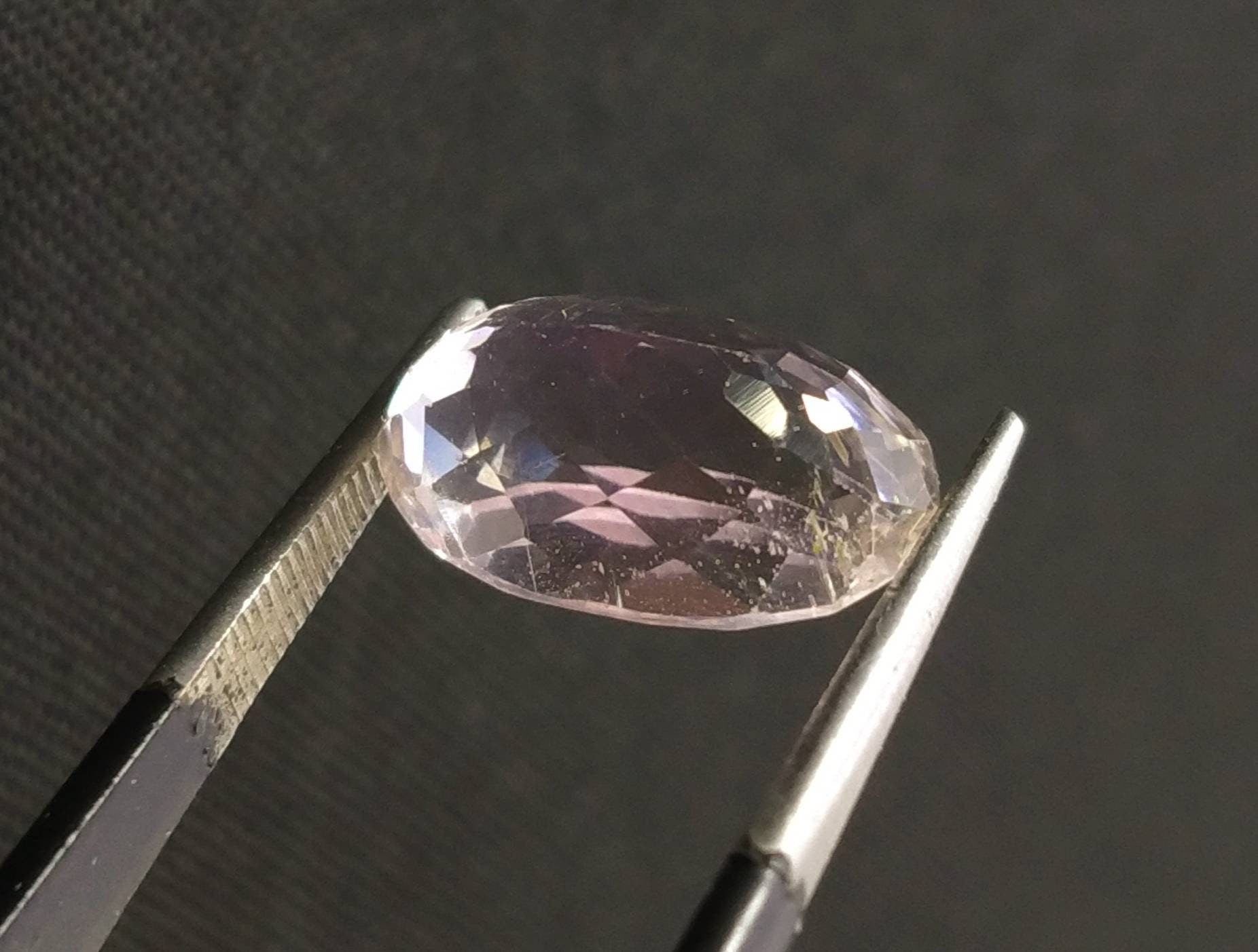 ARSAA GEMS AND MINERALSNatural top quality beautiful 7 carat VV clarity faceted oval shape kunzite gem - Premium  from ARSAA GEMS AND MINERALS - Just $30.00! Shop now at ARSAA GEMS AND MINERALS
