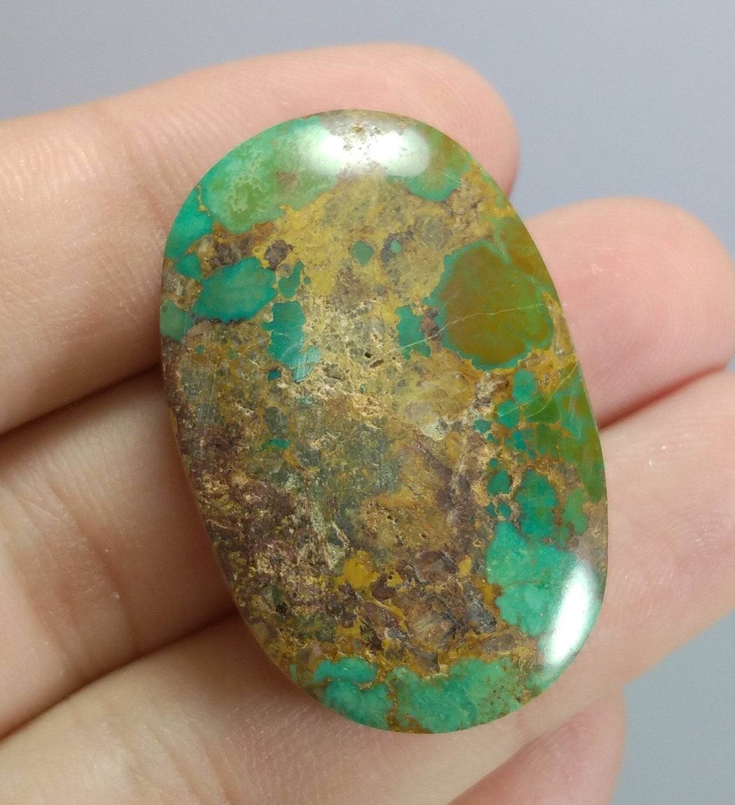 ARSAA GEMS AND MINERALSNatural top quality beautiful 77 carats large size untreated unheated oval shape green turquoise cabochon - Premium  from ARSAA GEMS AND MINERALS - Just $75.00! Shop now at ARSAA GEMS AND MINERALS